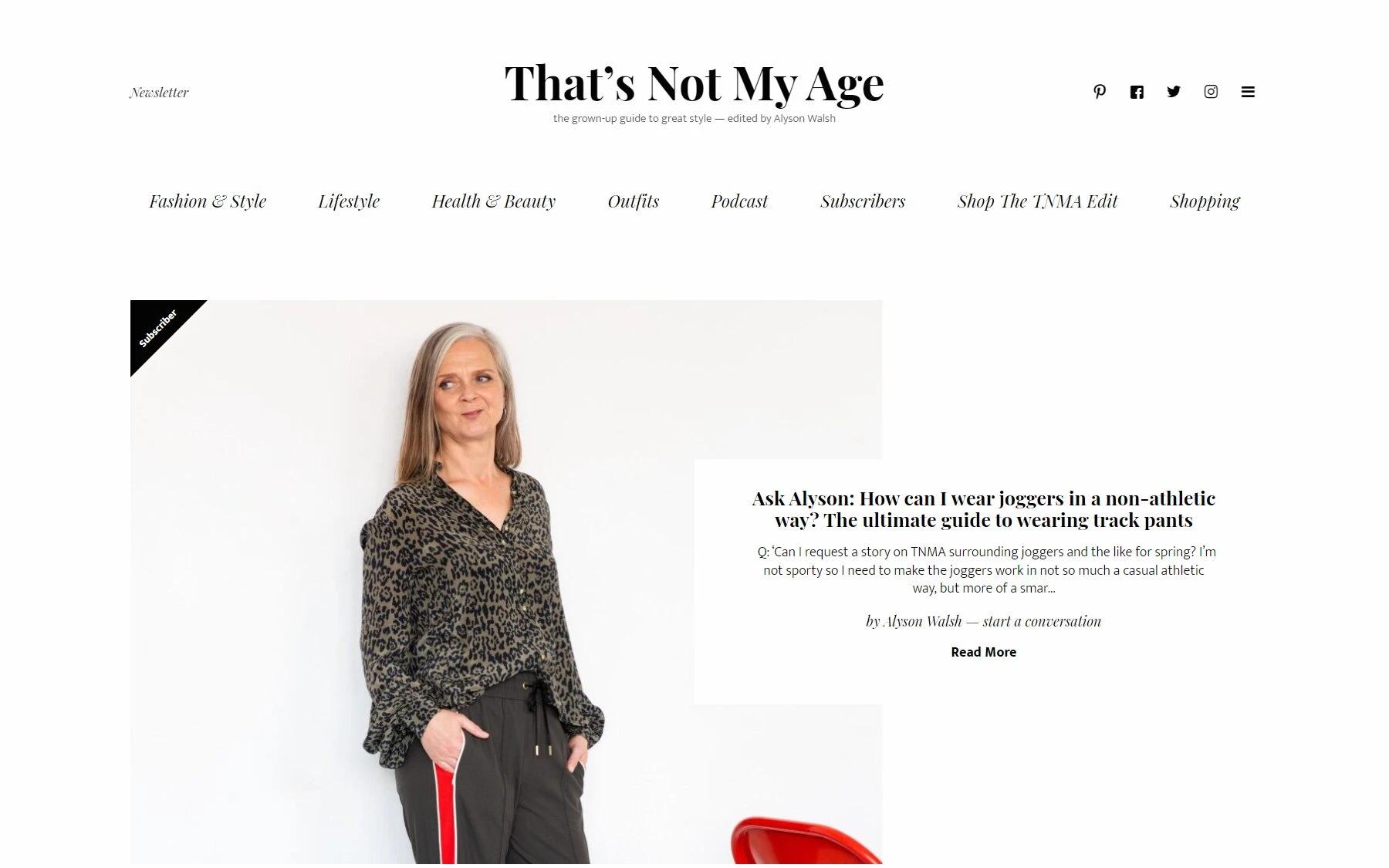 That’s Not My Age fashion blog