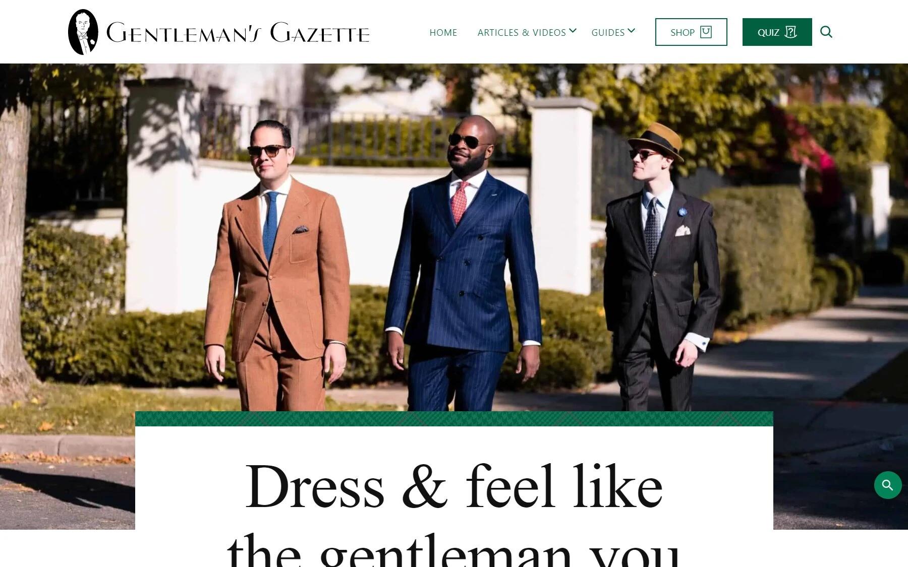 Gentleman’s Gazette fashion blog