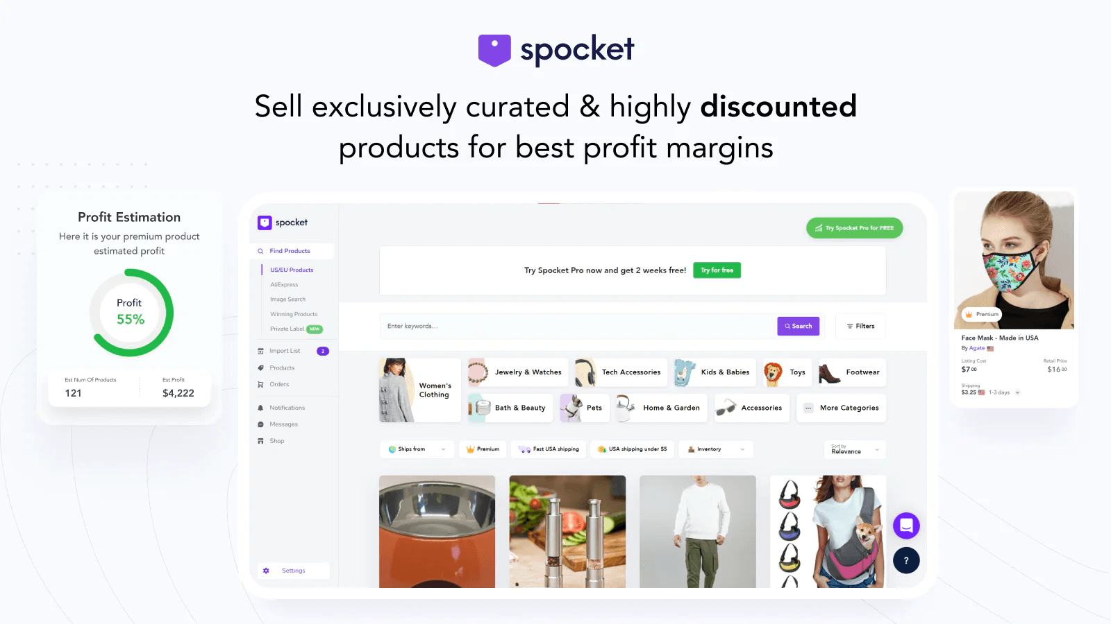 Spocket â US & EU Dropshipping app