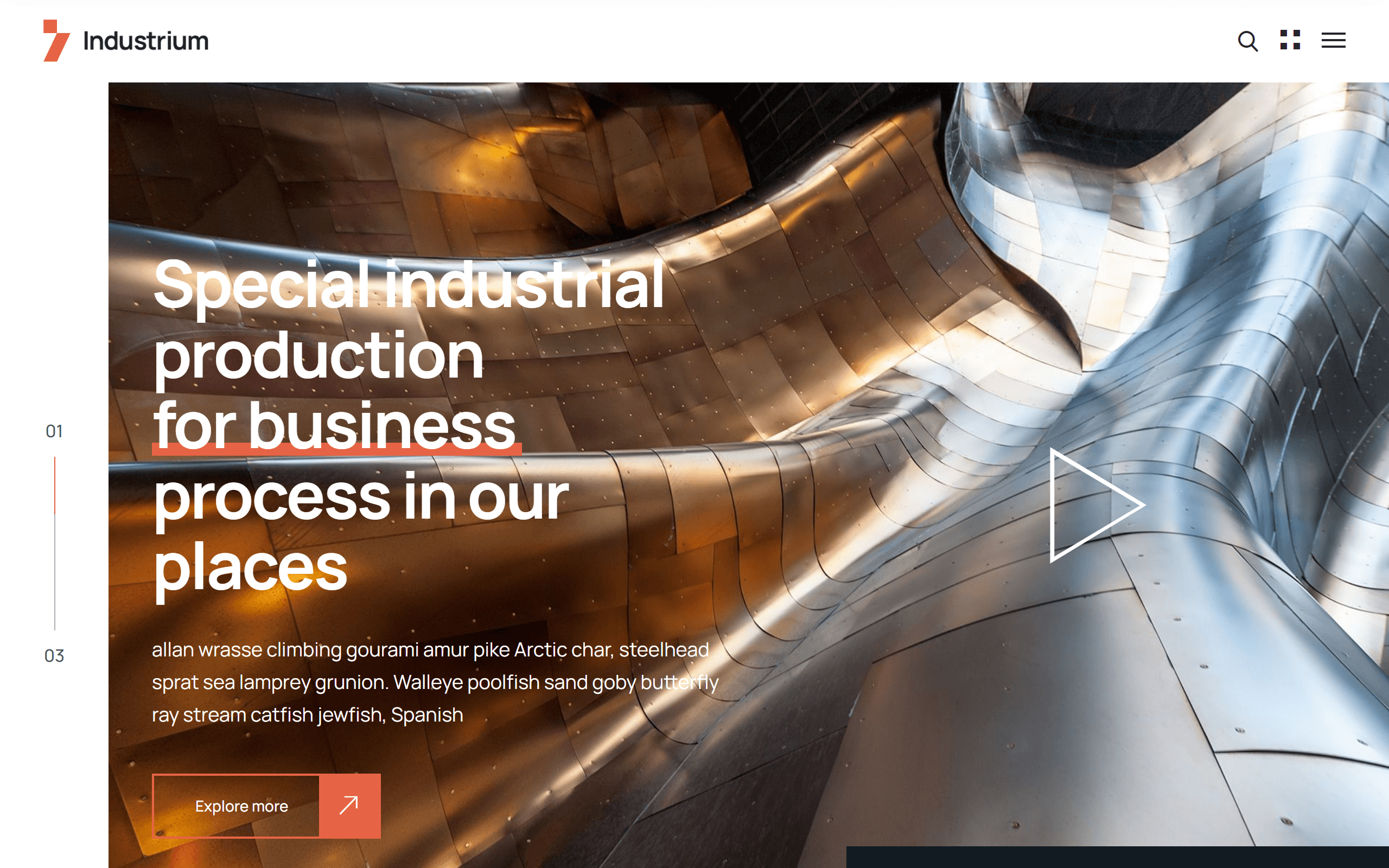 Industrium WordPress theme