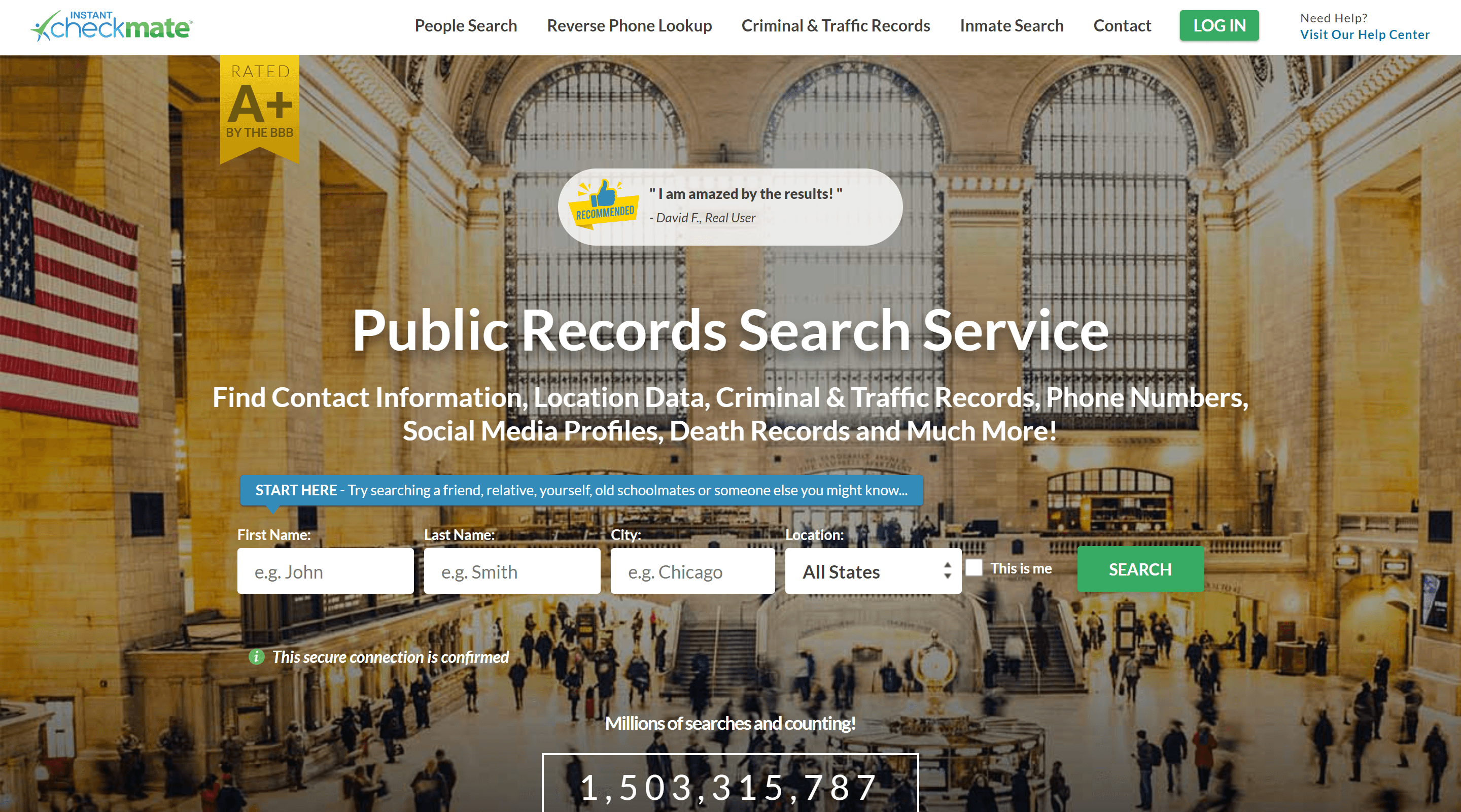 Instant Checkmate Background Check Website