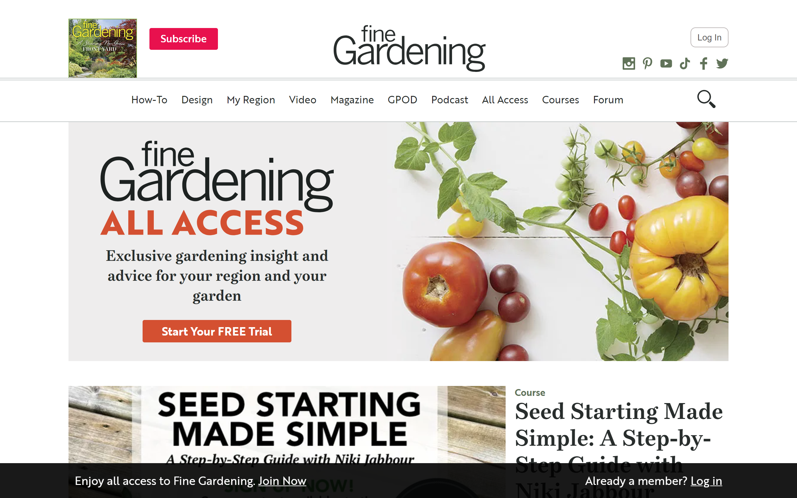 Fine Gardening gardening blog