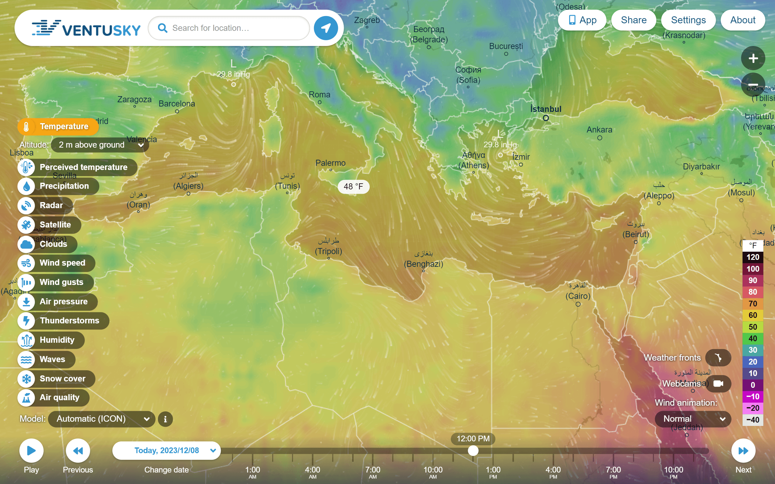 Ventusky Weather Site