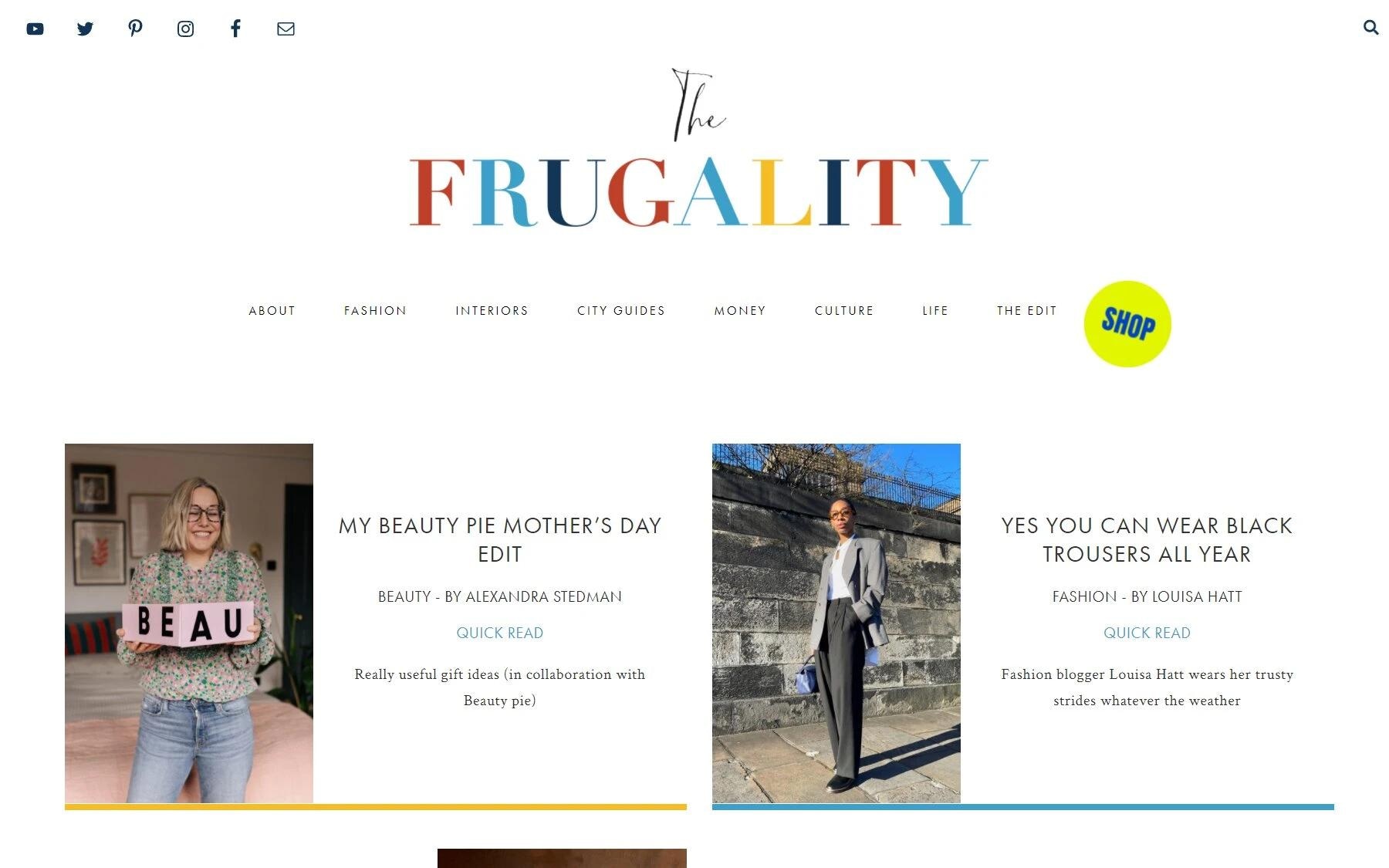 The Frugality fashion blog