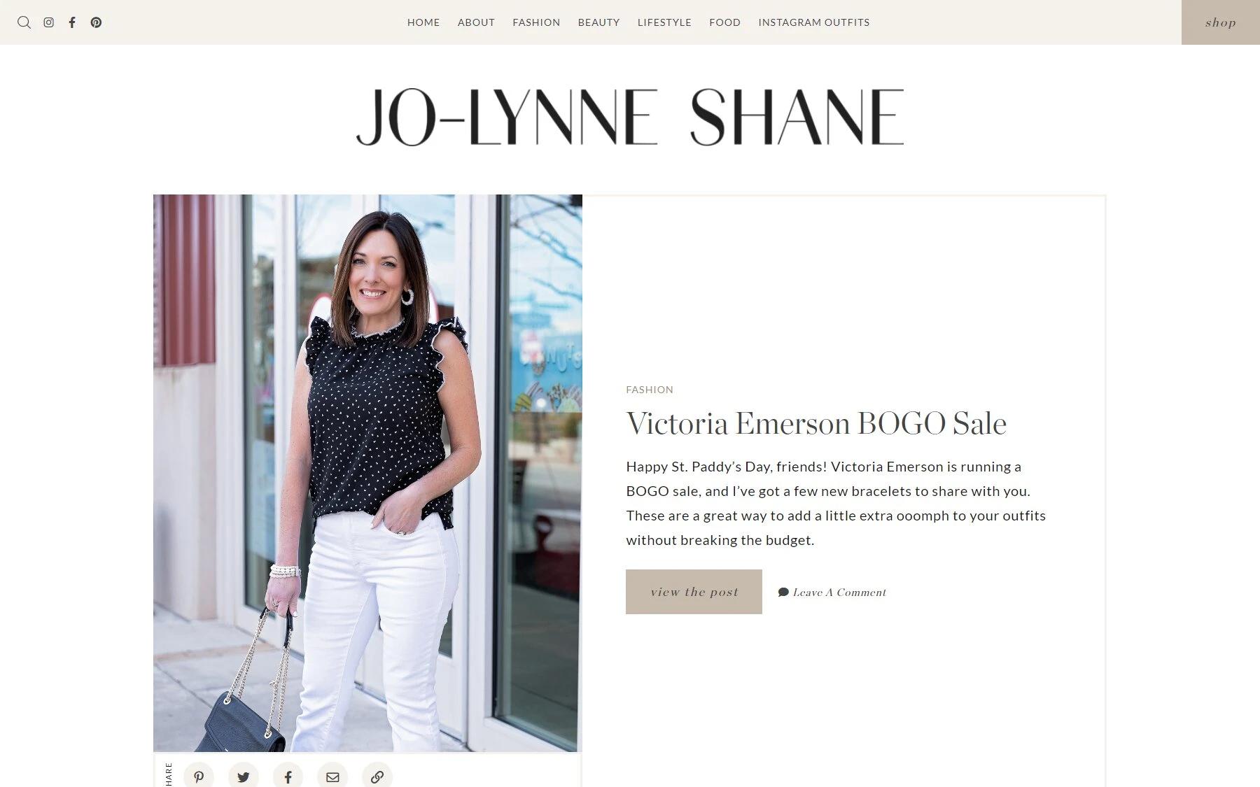 Jo-Lynne Shane fashion blog