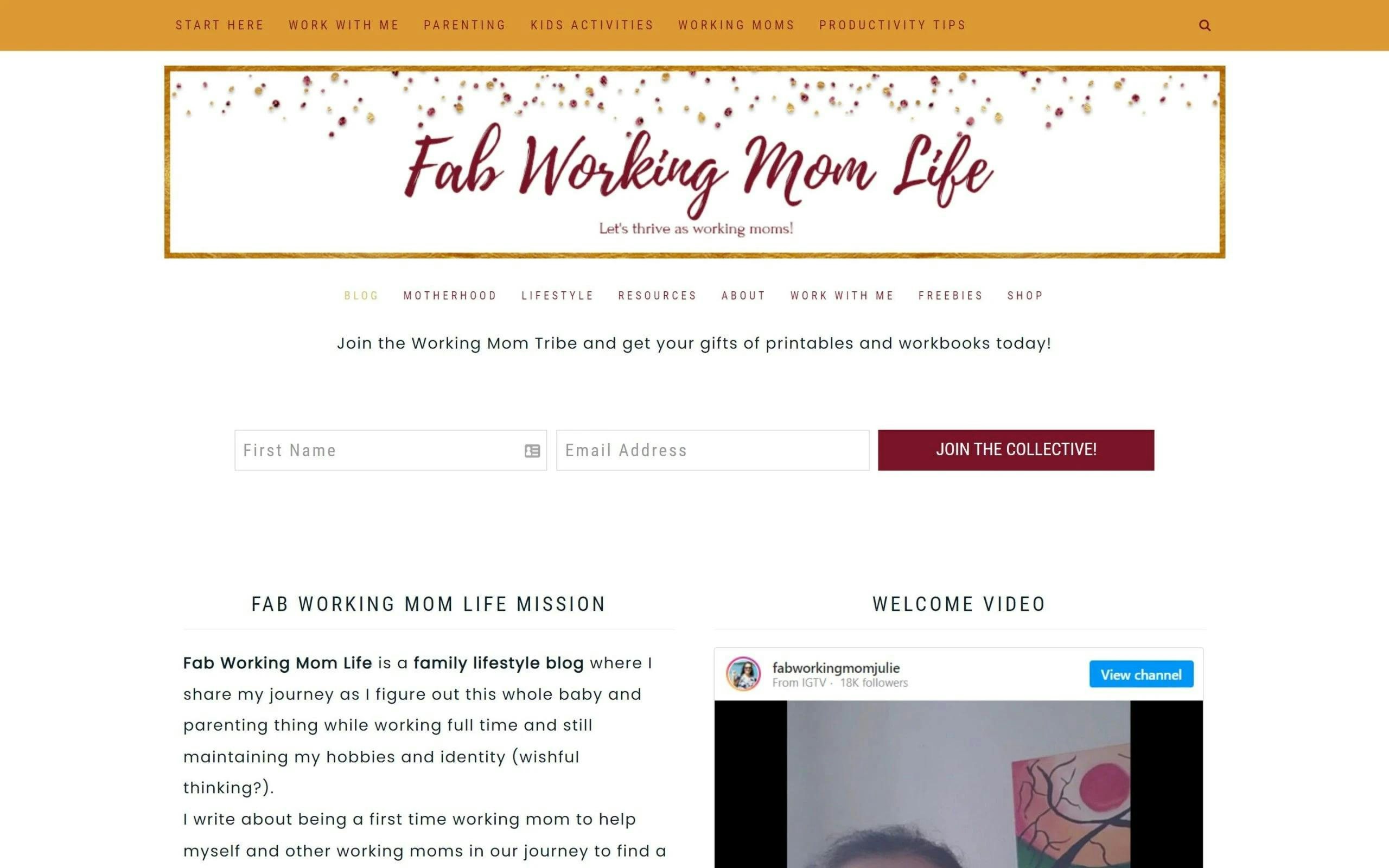 Fab Working Mom Life mom blogs
