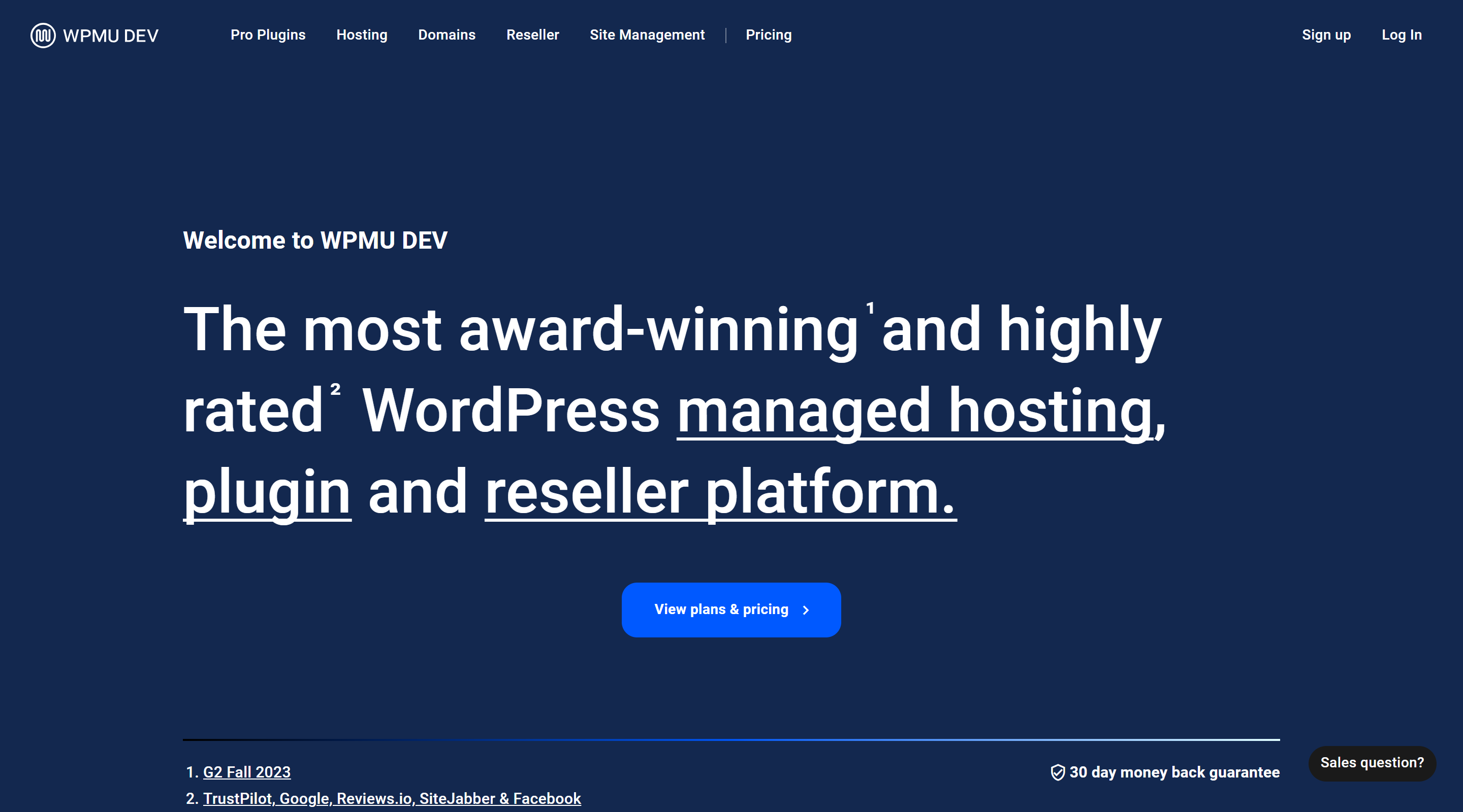 WPMU DEV WordPress Hosting Provider