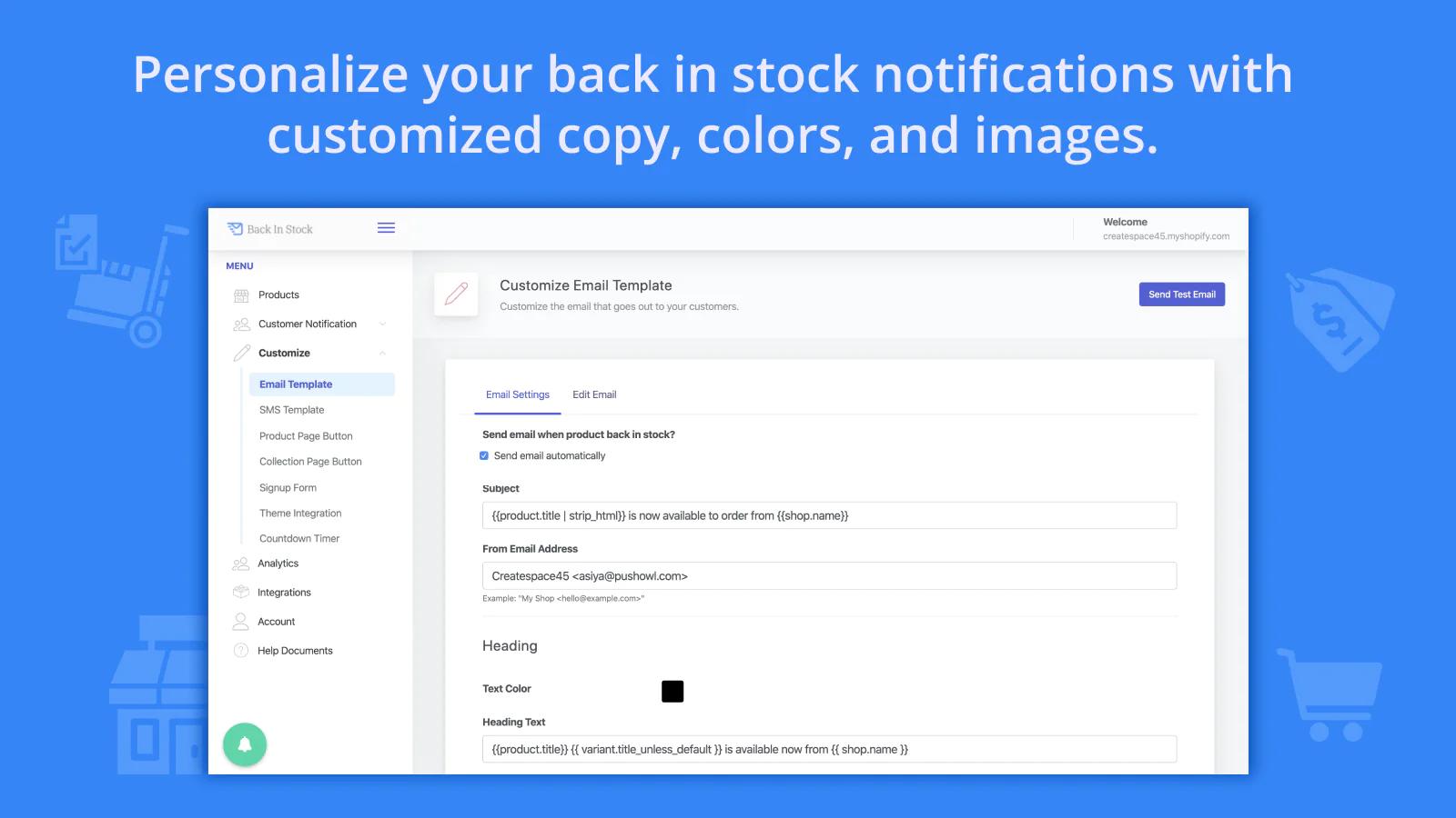 Appikon ‑ Back In Stock Shopify App
