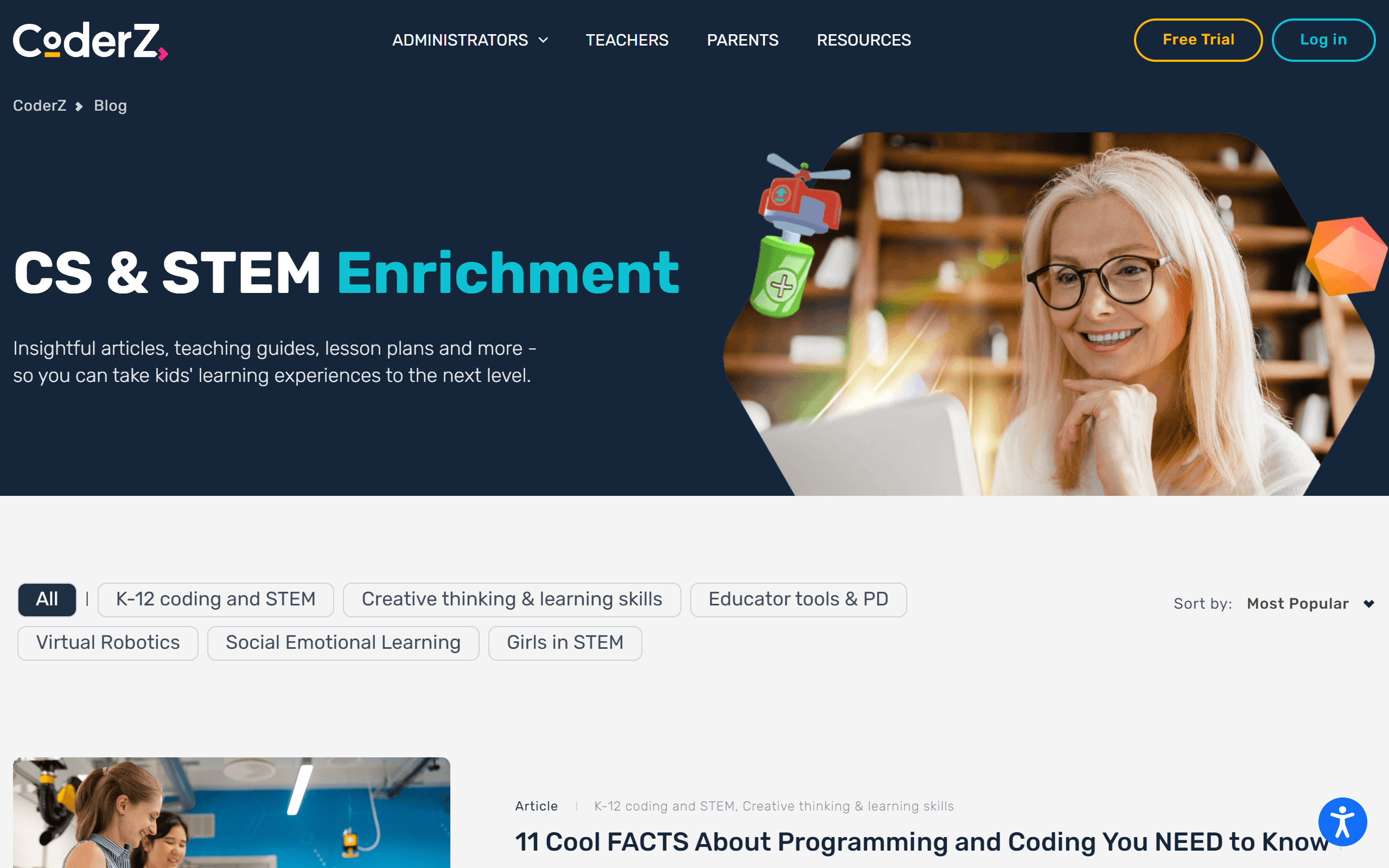 CoderZ Blog teacher blog