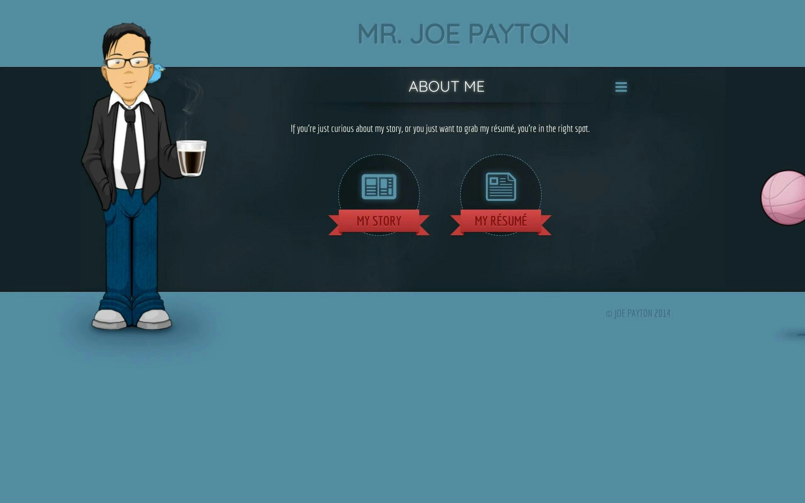 Joe Payton about me page