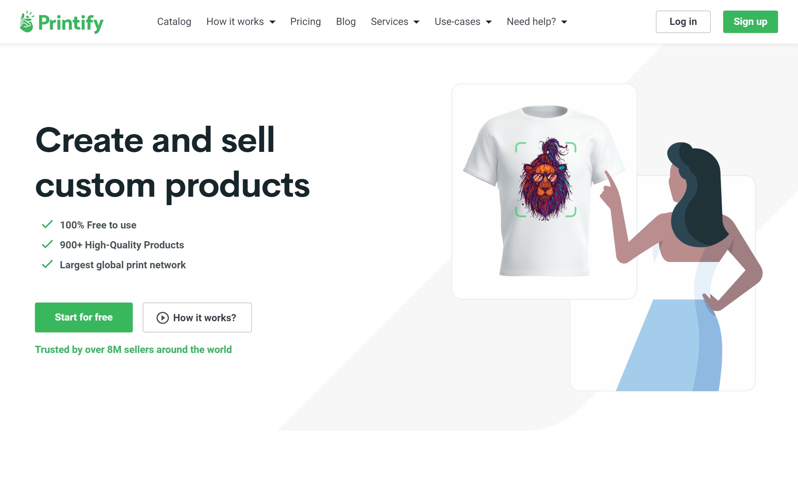 Printify dropshipping website