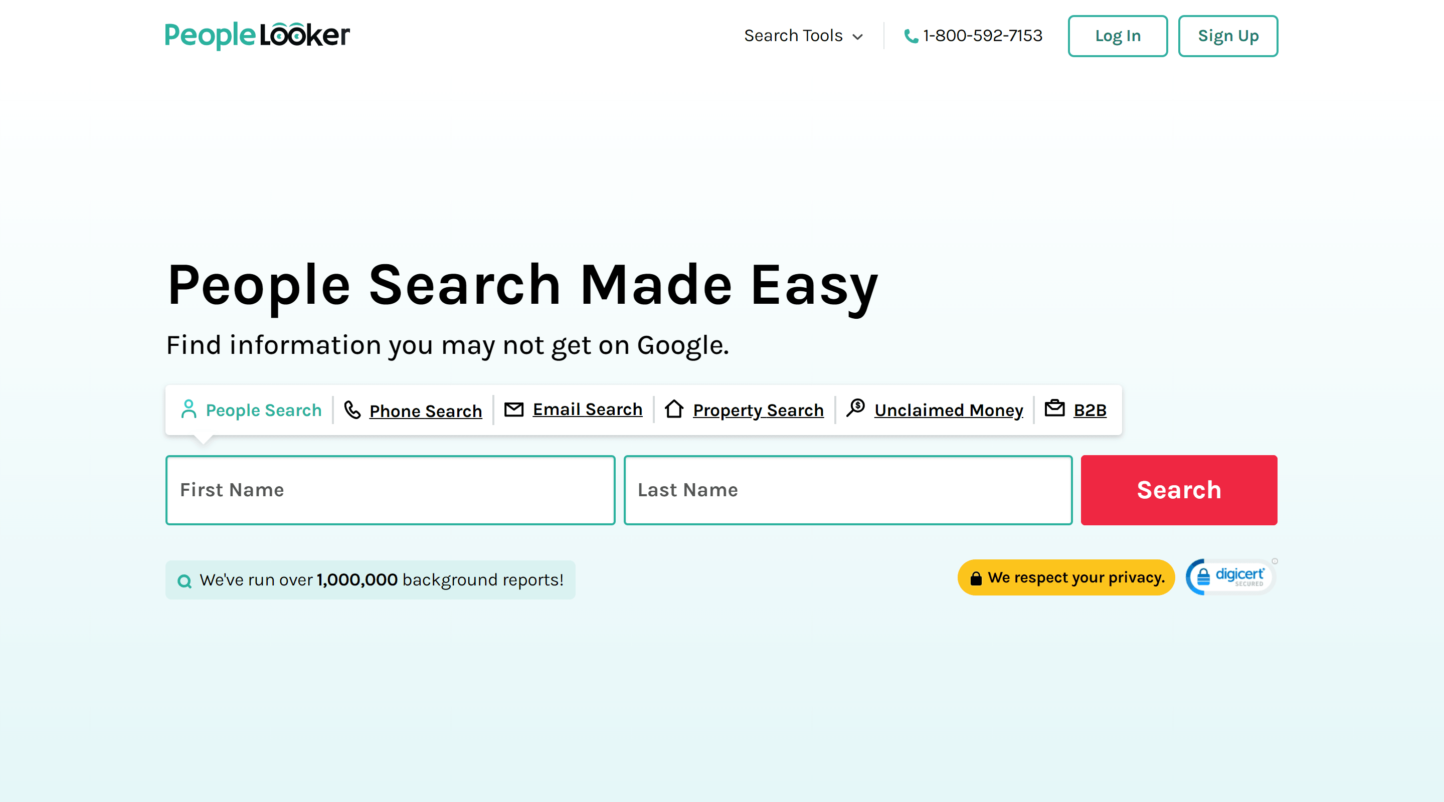 PeopleLooker Background Check Website