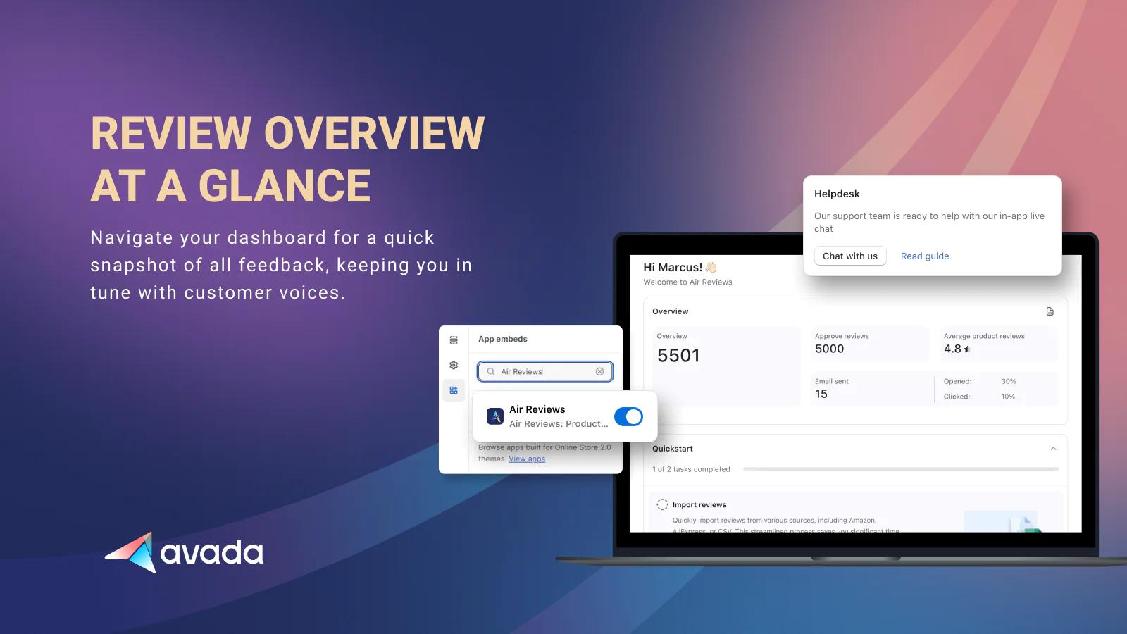 AirReviews Product Reviews app Shopify App