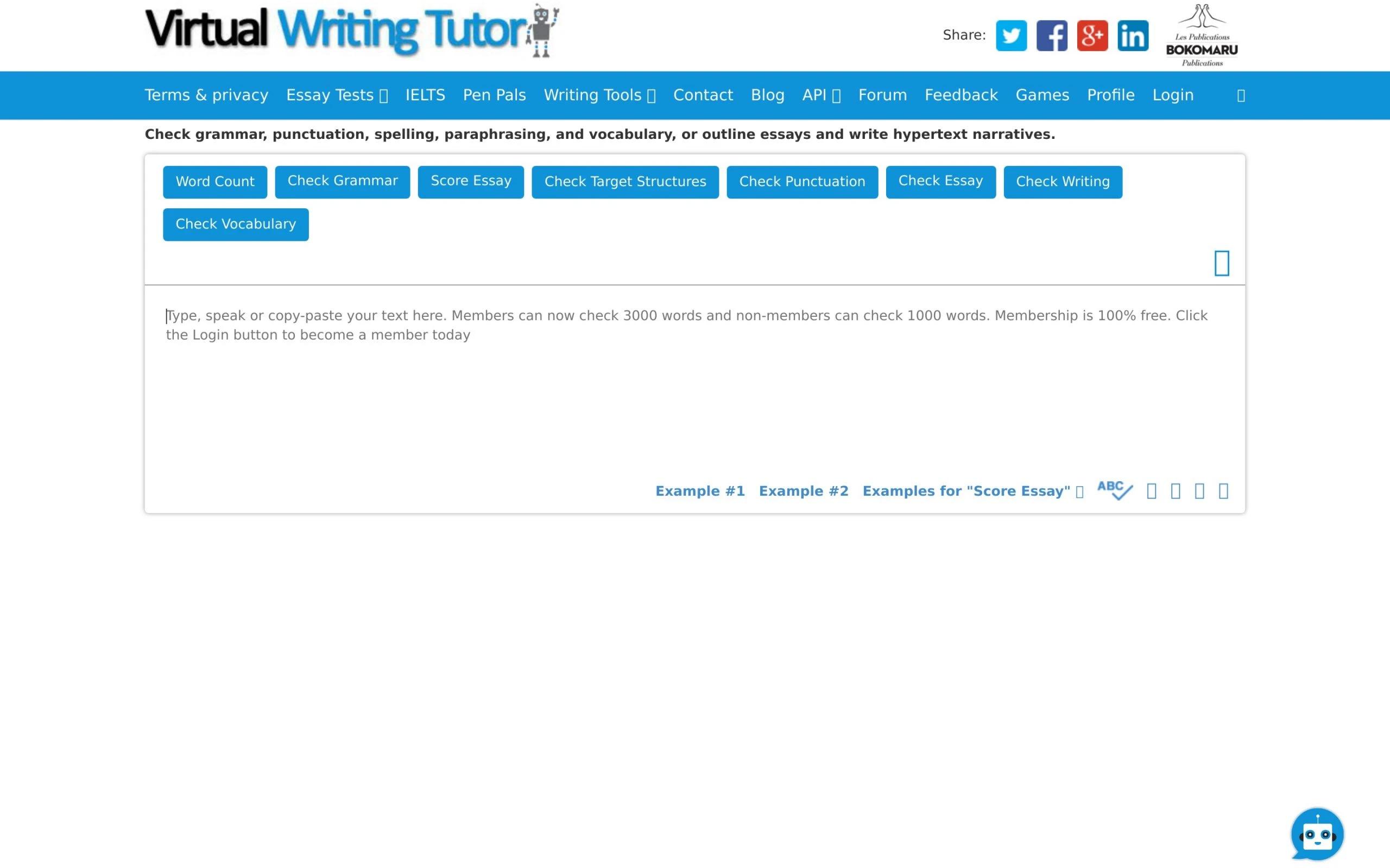 Virtual Writing Tutor