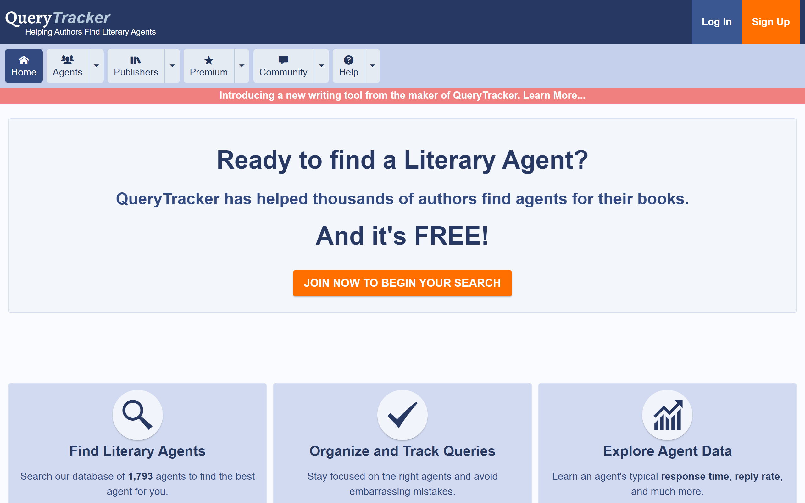QueryTracker Websites for Writers