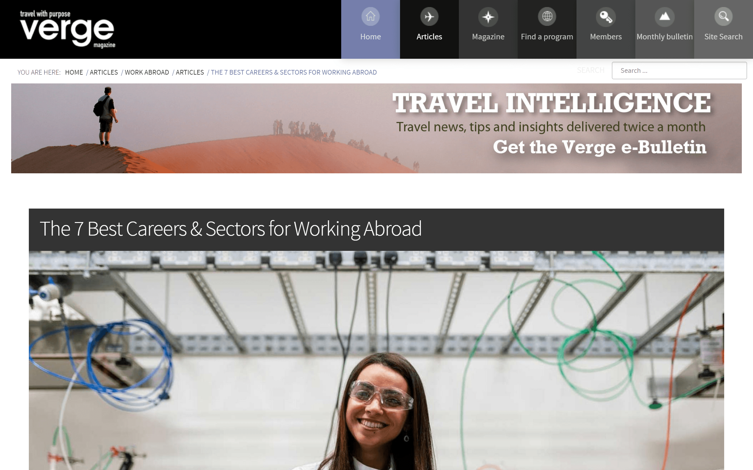 Verge Magazine travel post ideas