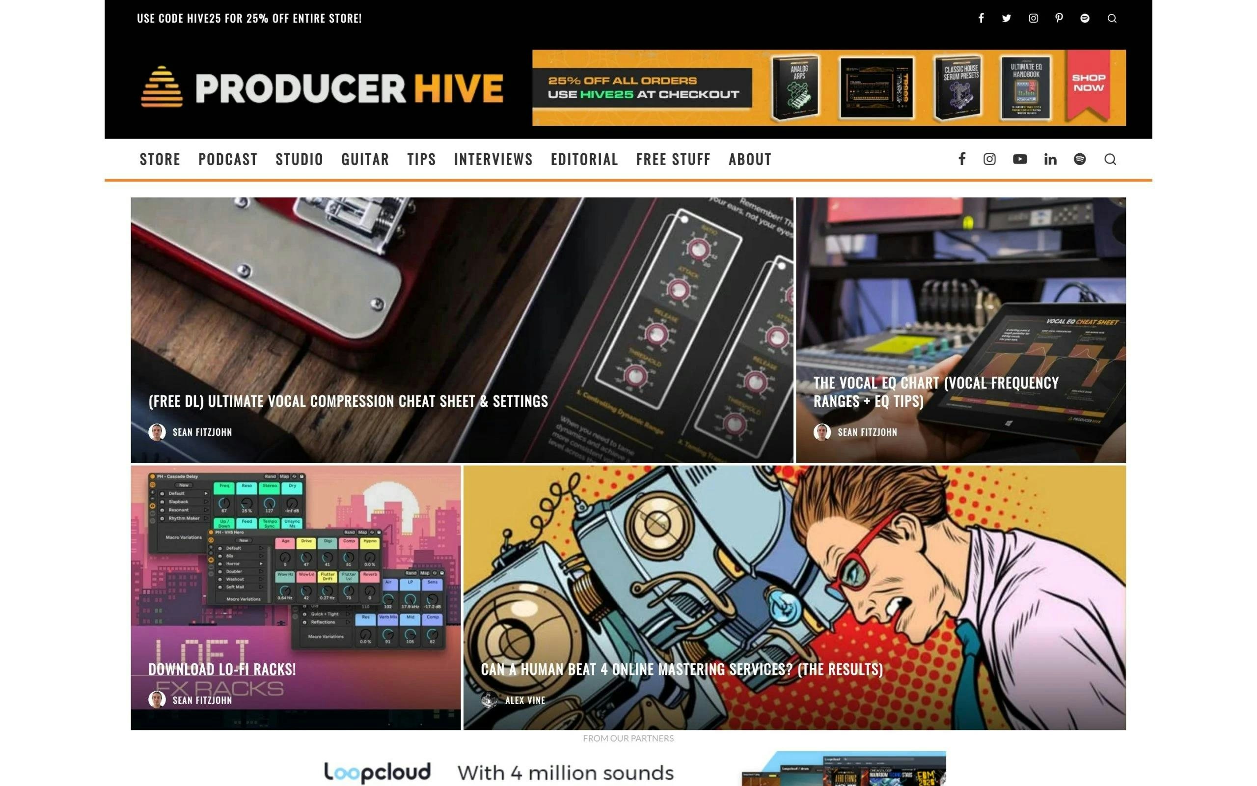 Producer Hive music blog