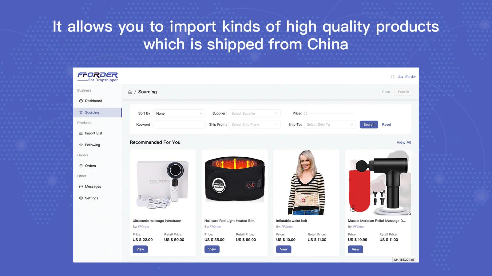 FFOrder Dropshipping app