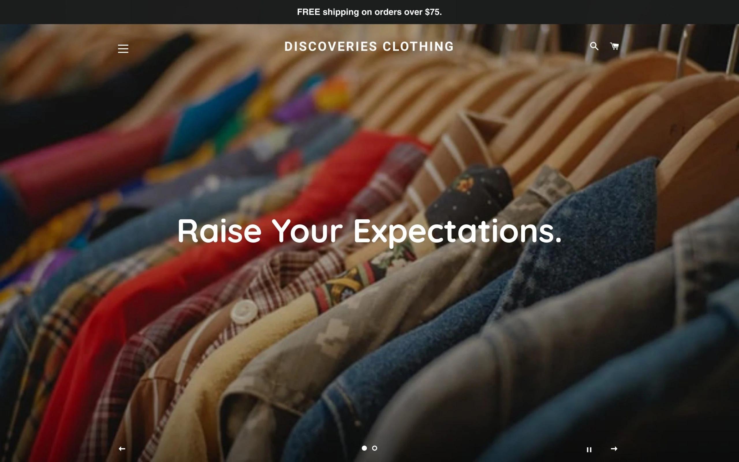 Discoveries Clothing thrift fashion blog