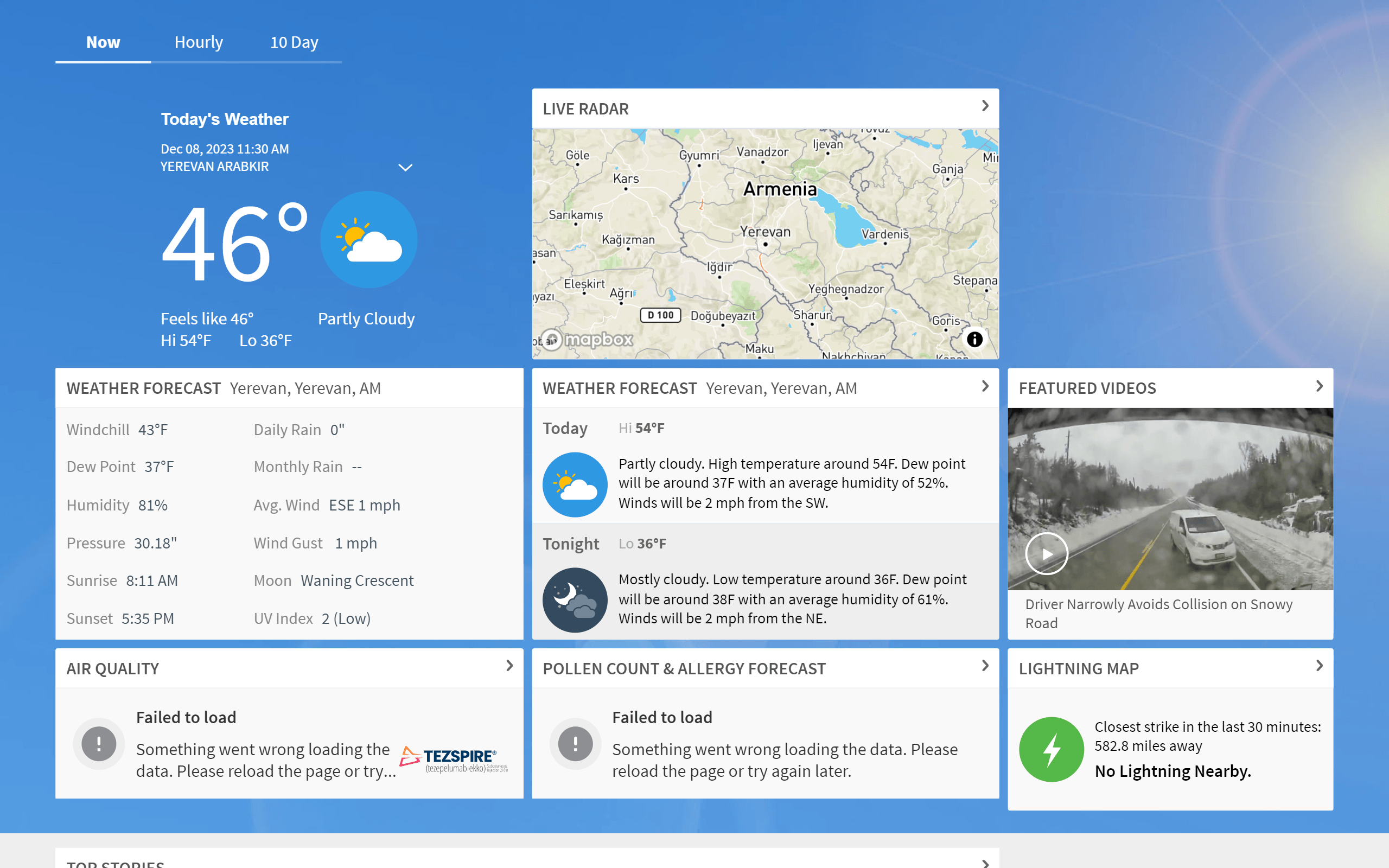 WeatherBug Weather Site