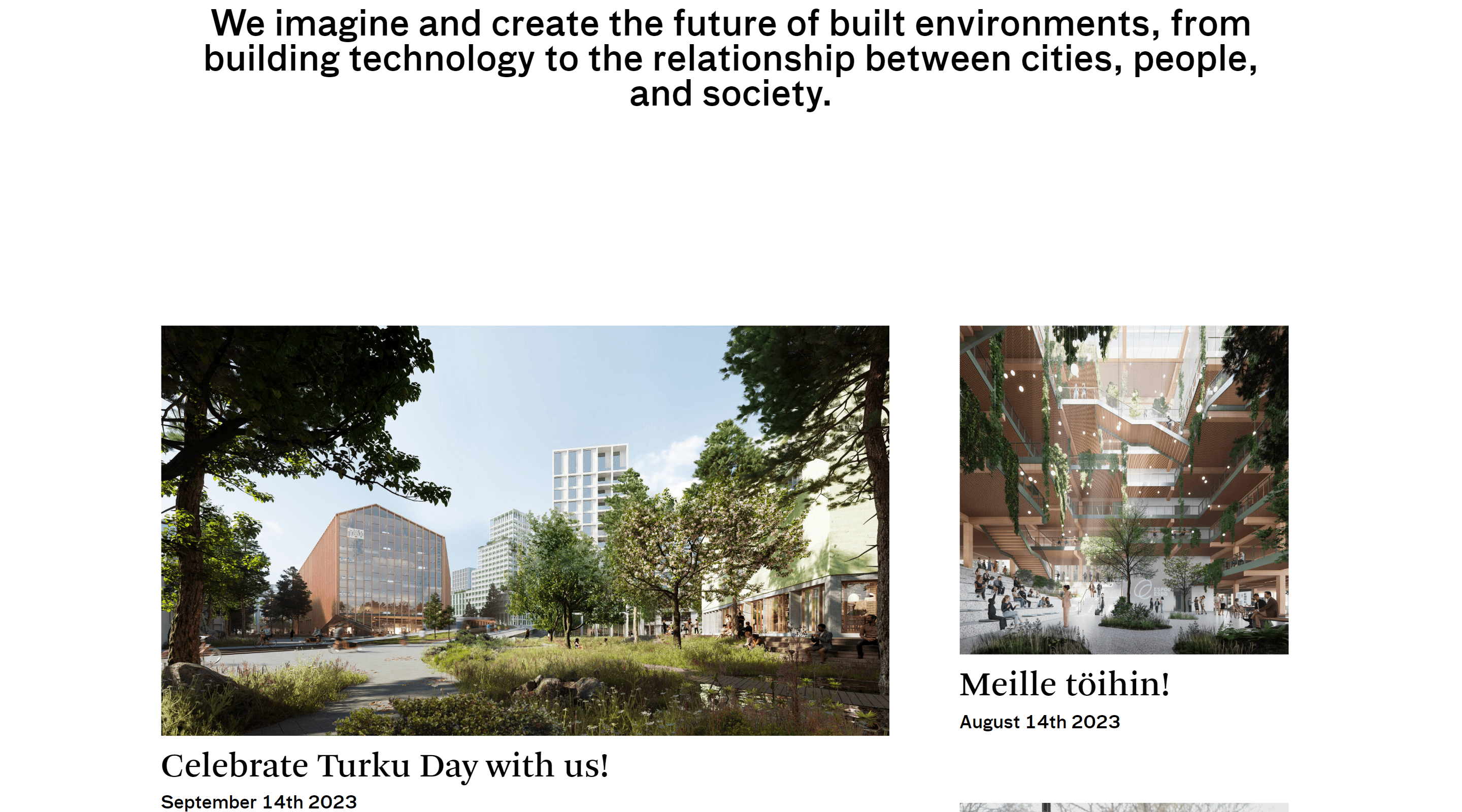 Lundén Architecture Company Architecture Website