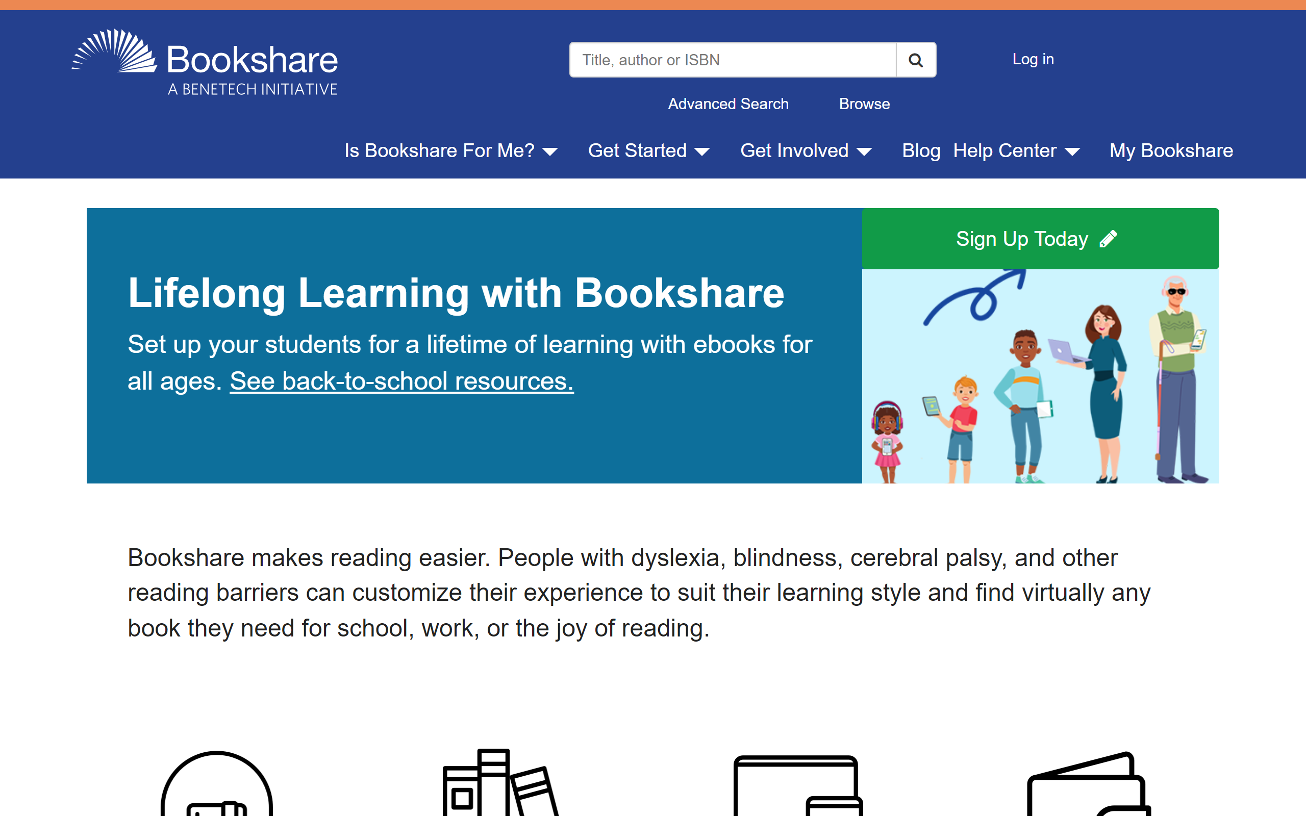 Bookshare Reading Website