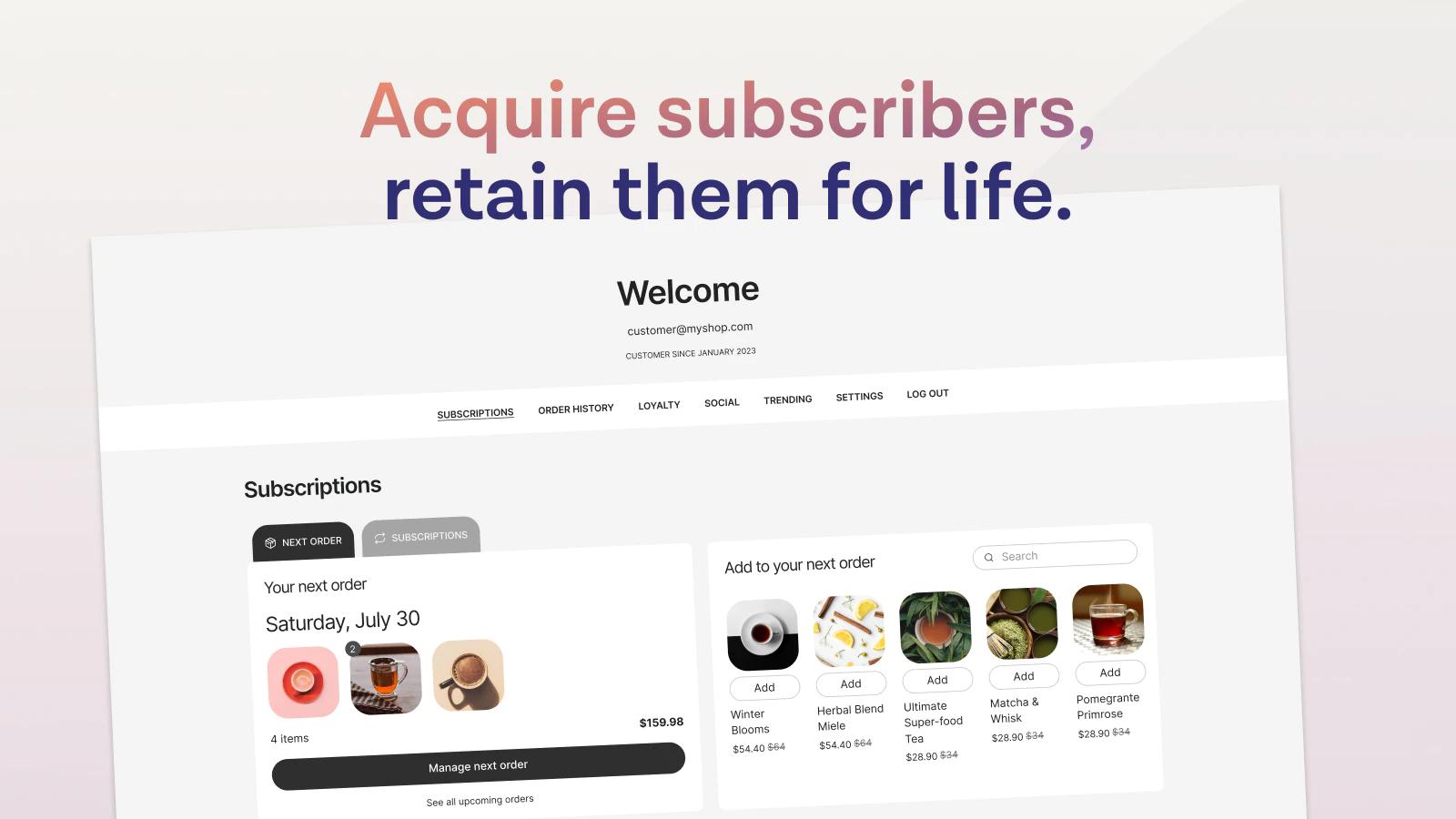 Smartrr Subscriptions app