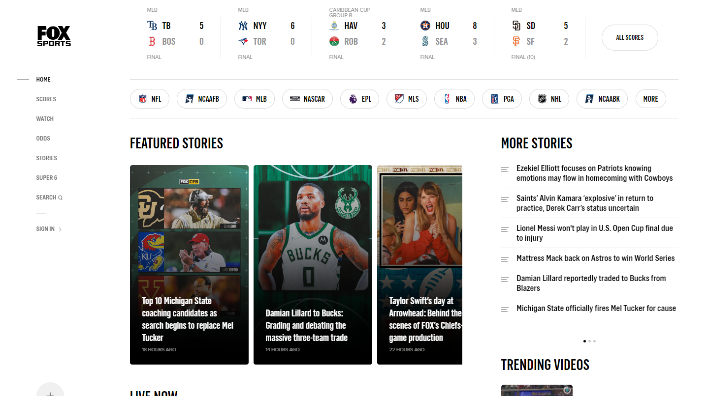 FOX Sports Digital sports blog