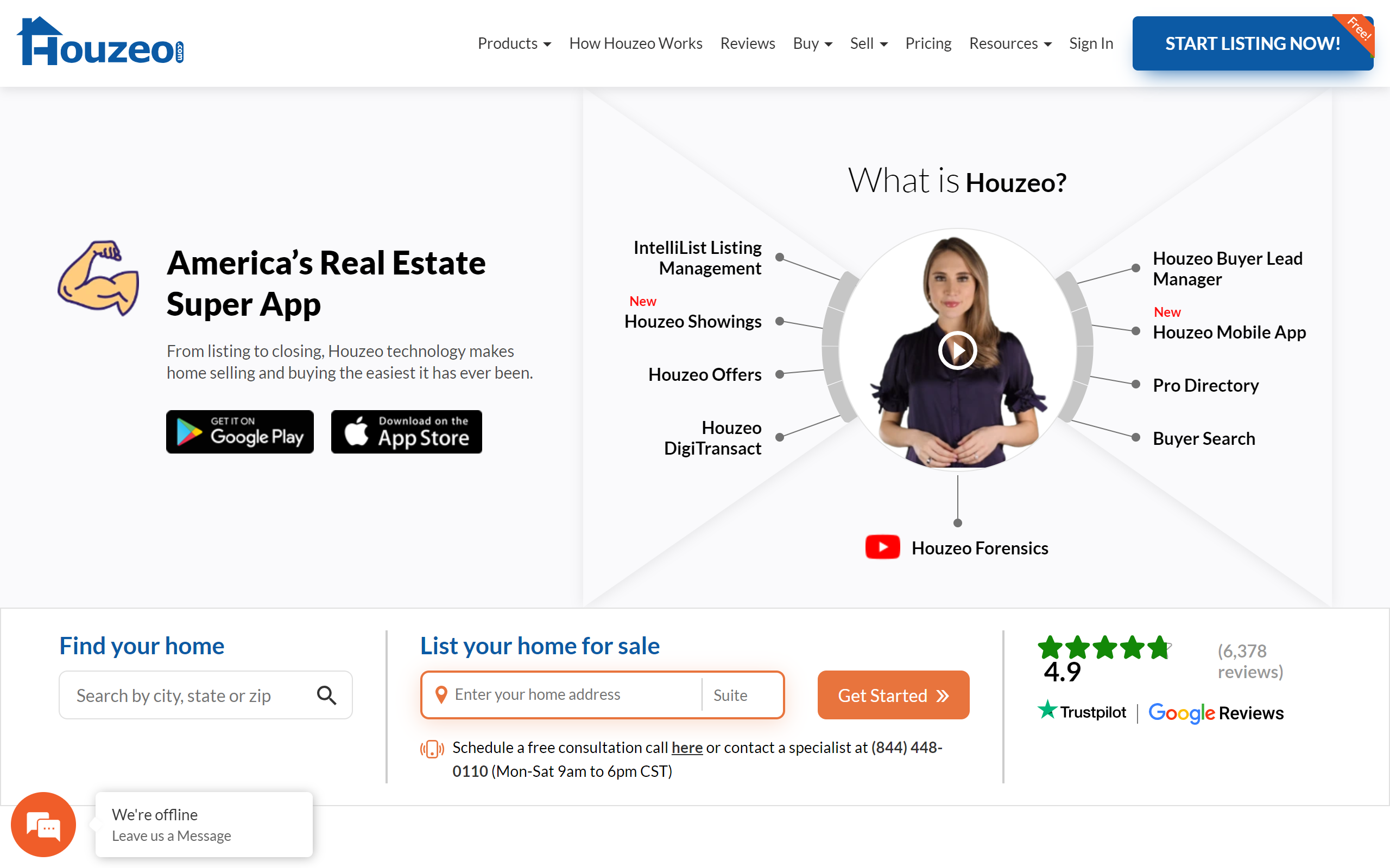 Houzeo Real Estate Website