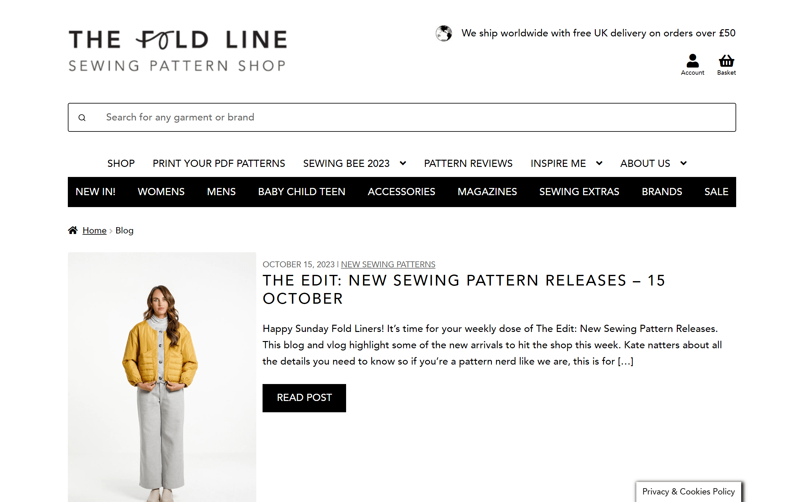 The Fold Line Blog sewing blog
