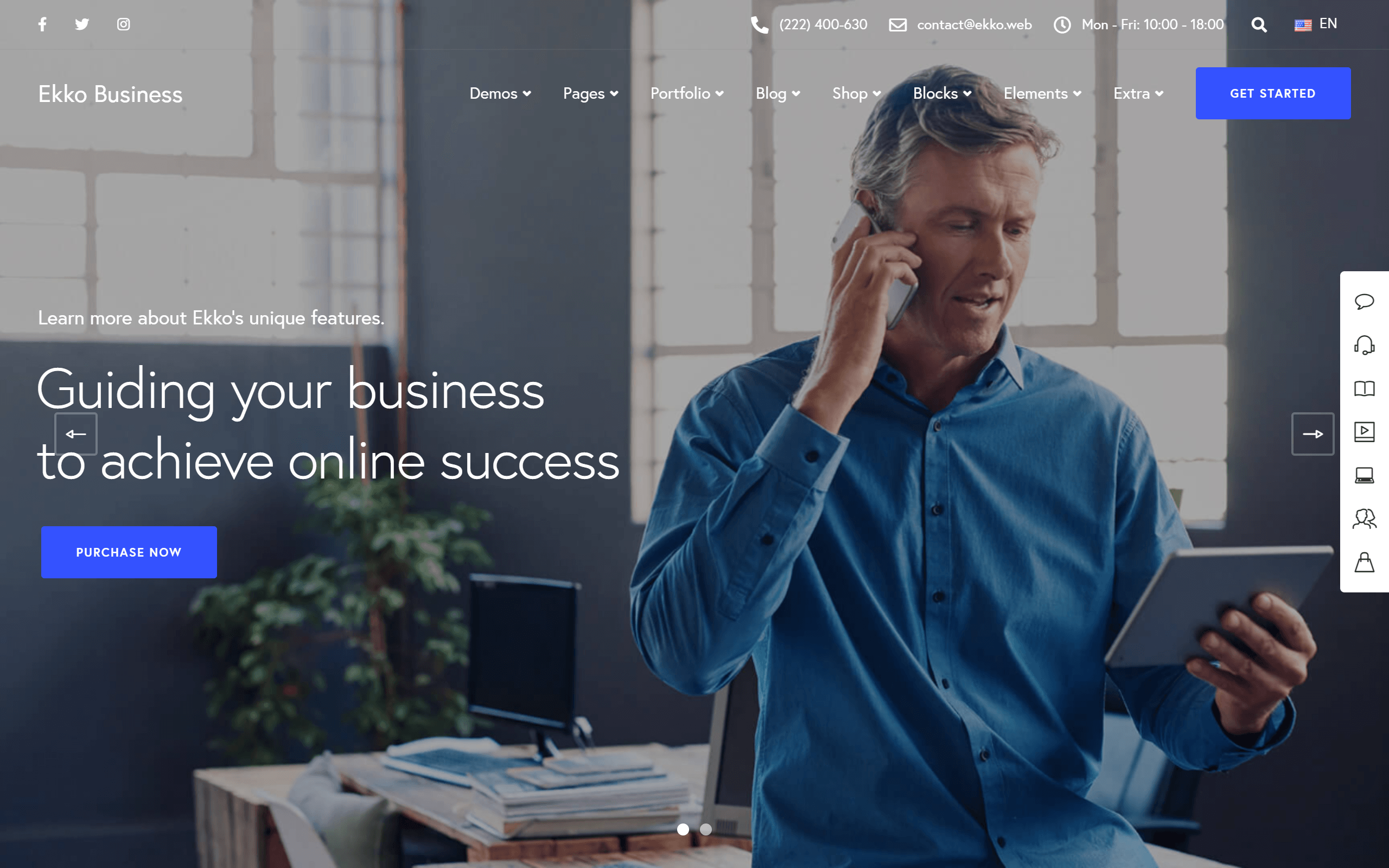 Ekko WordPress theme