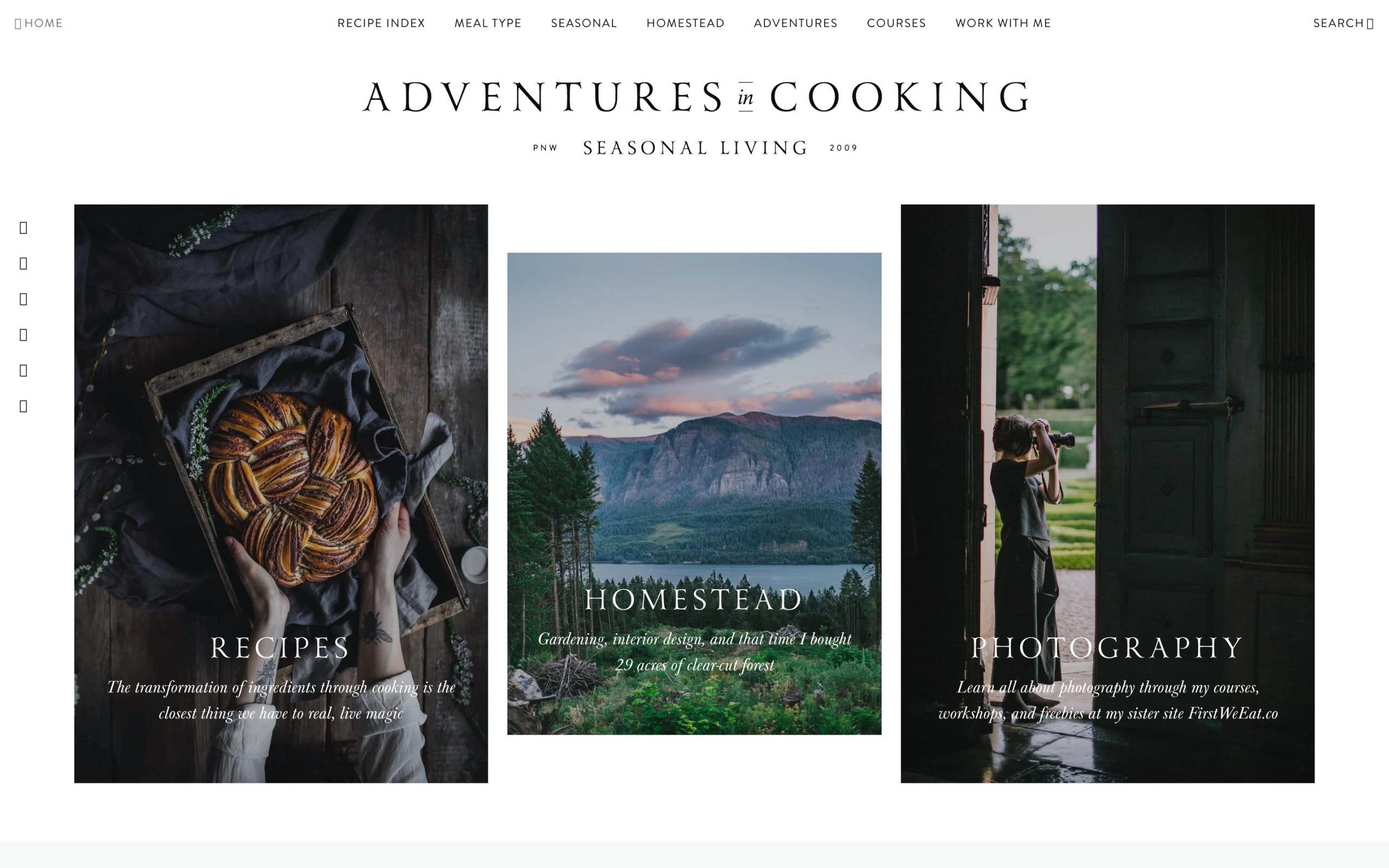 Adventures in Cooking photography blog