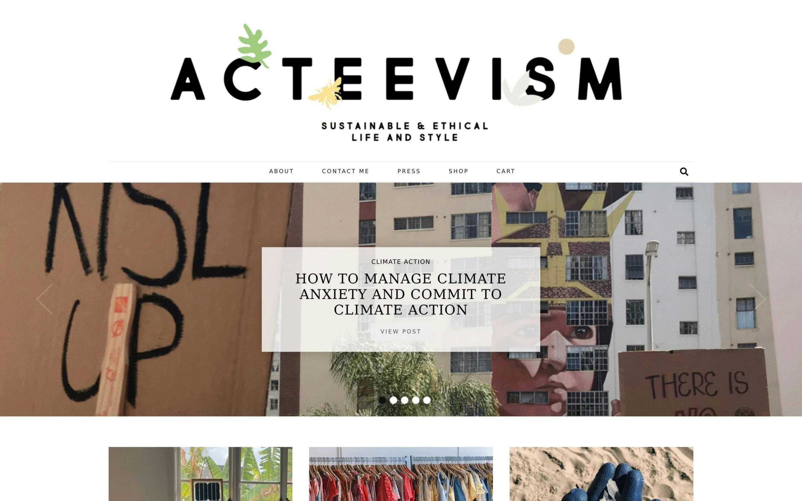 Acteevism thrift fashion blog