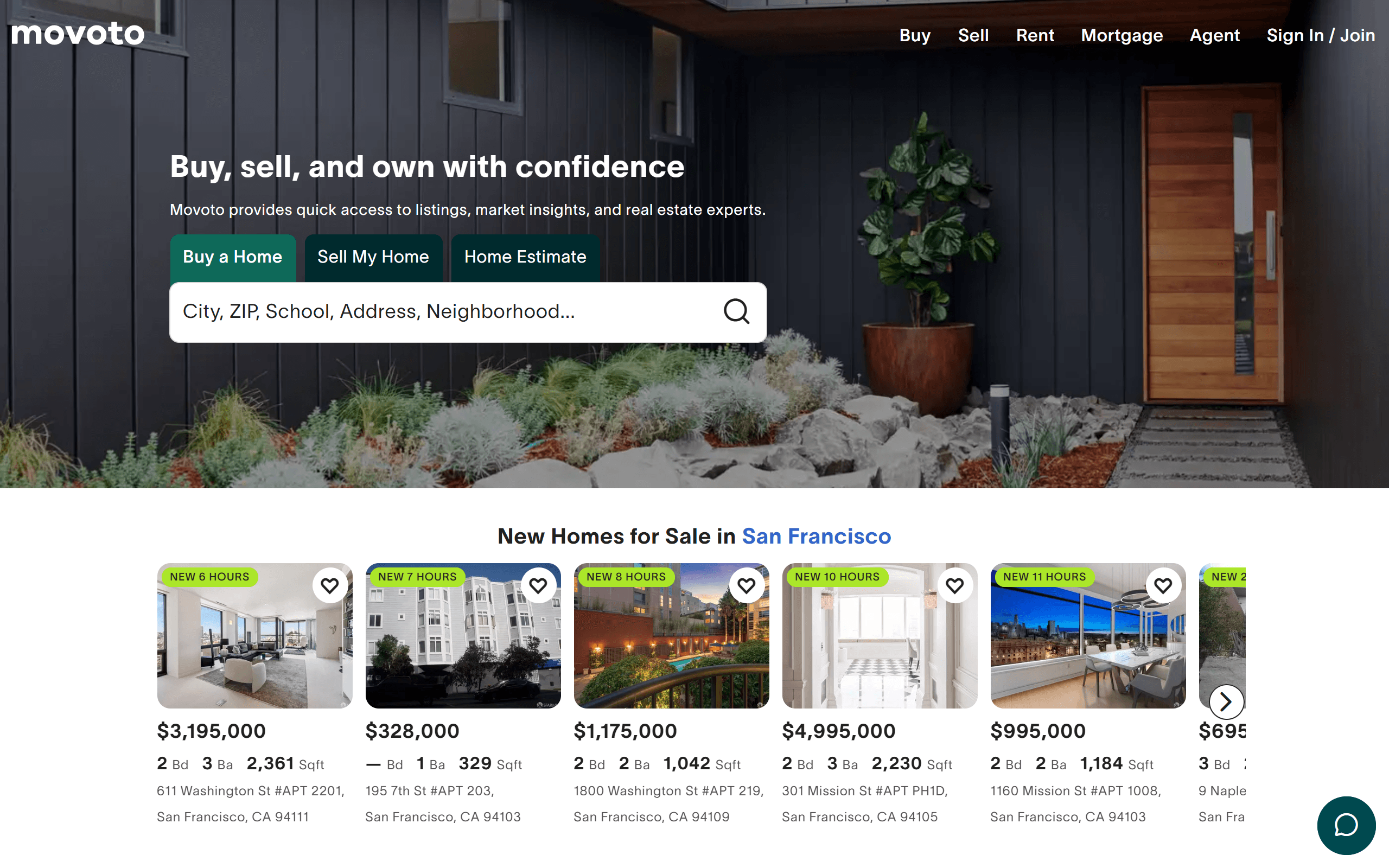 Movoto Real Estate Website