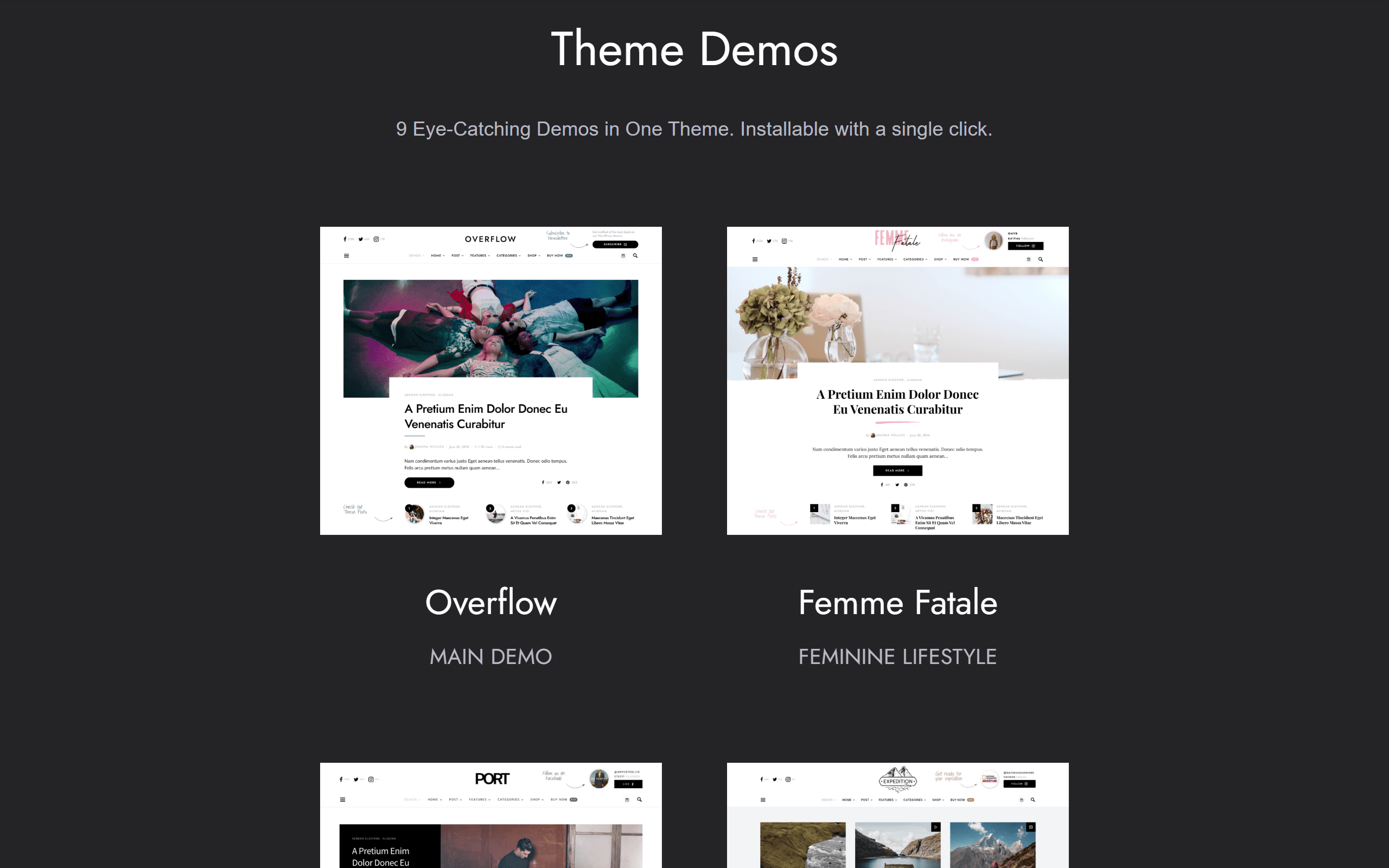 Overflow WordPress Themes