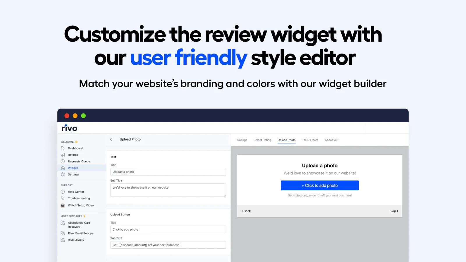 Rivo Product Reviews App & UGC Shopify App