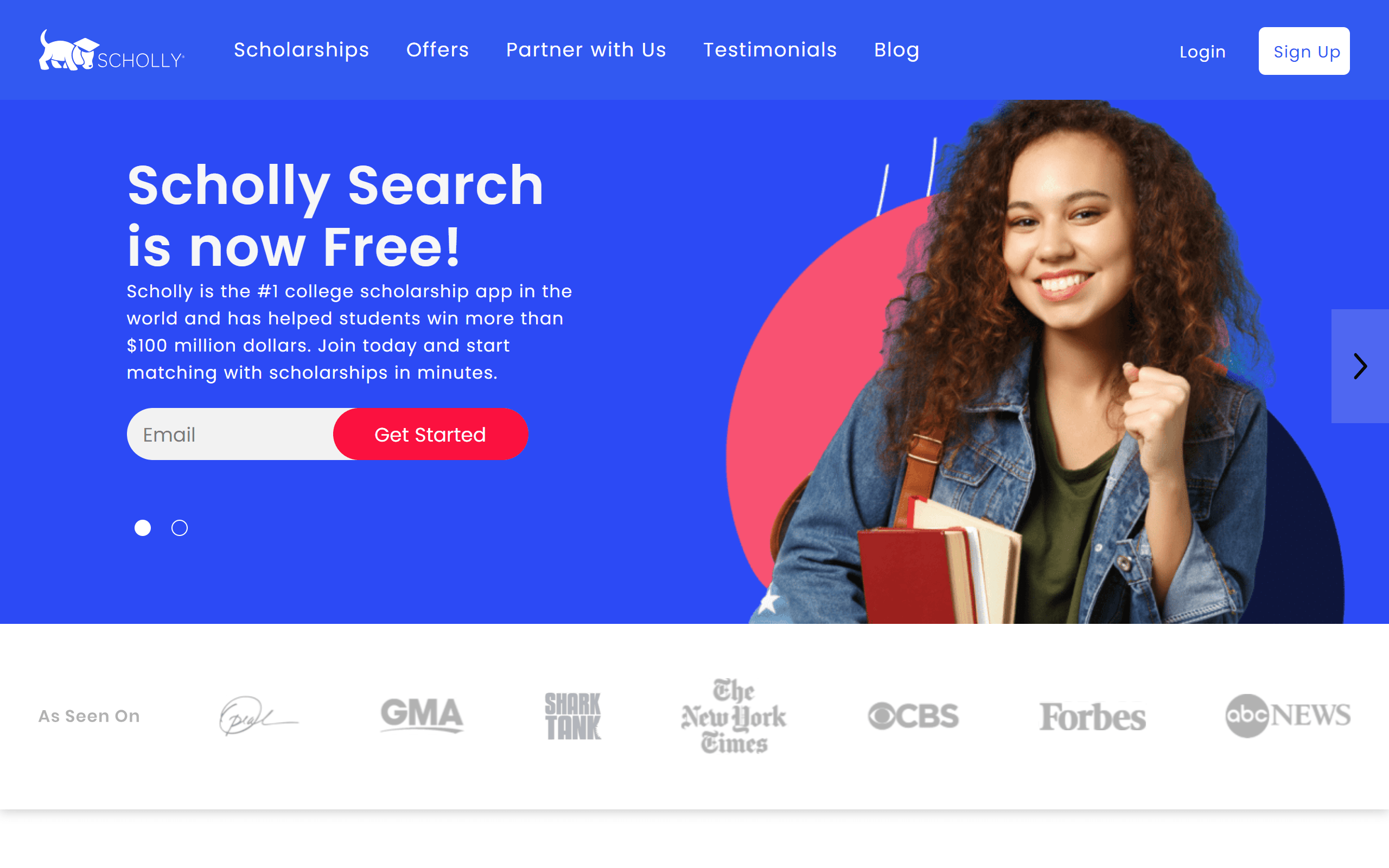 Scholly scholarship website