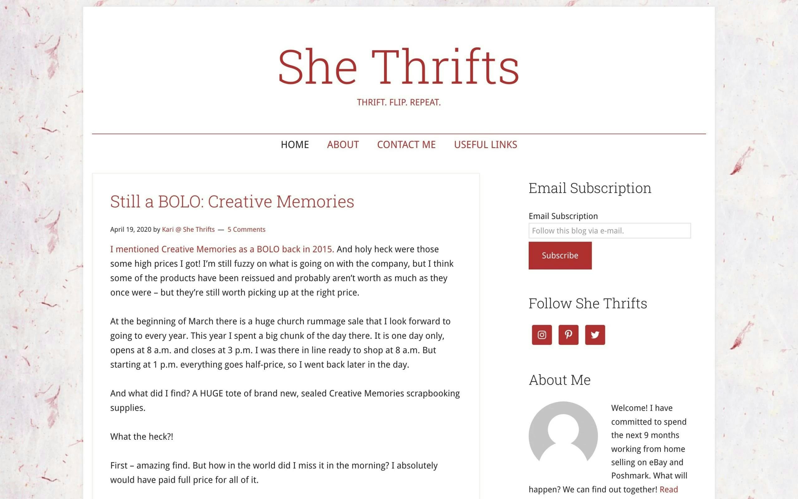 She Thrifts thrift fashion blog