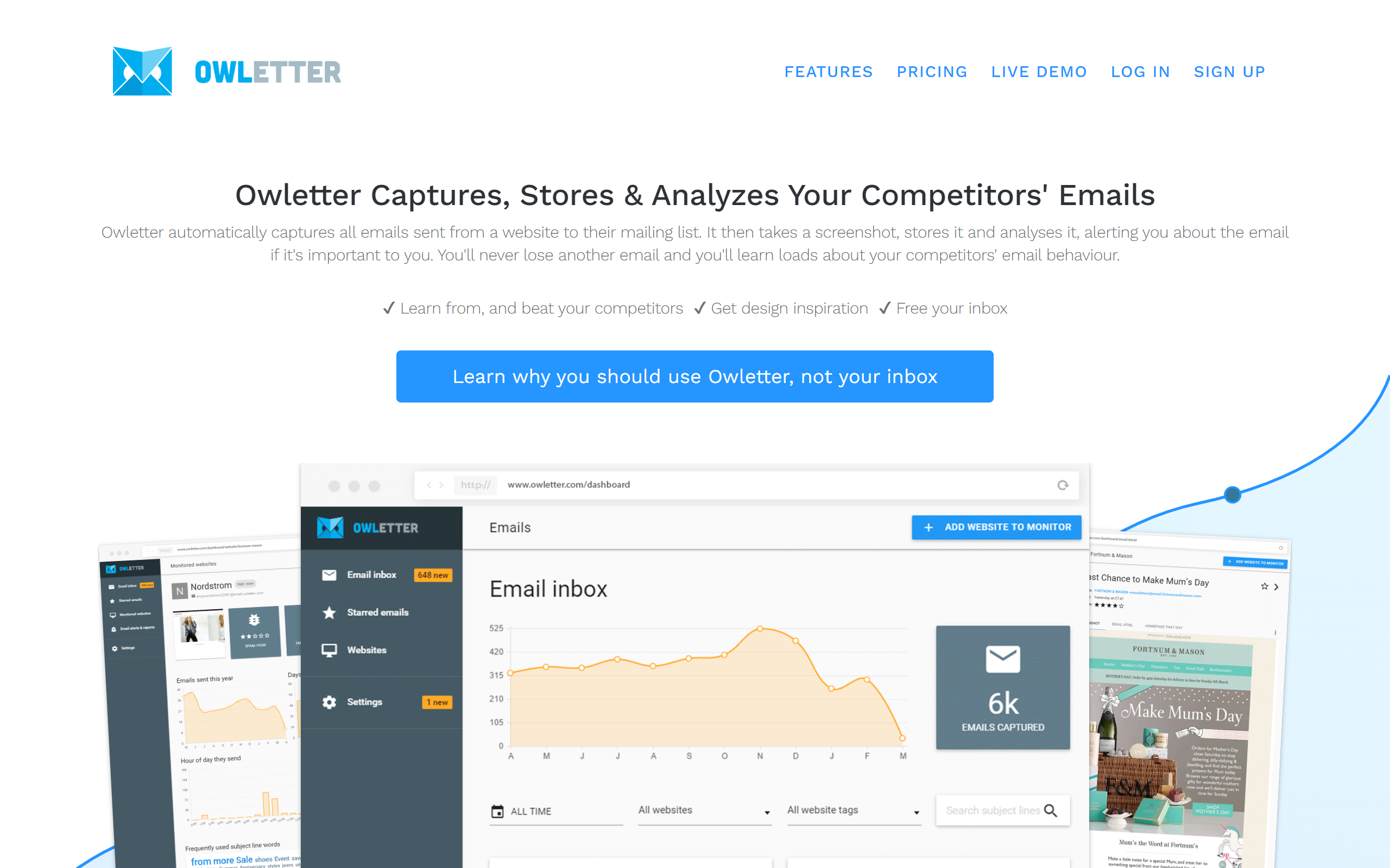 Owletter Competitor Analysis Tool