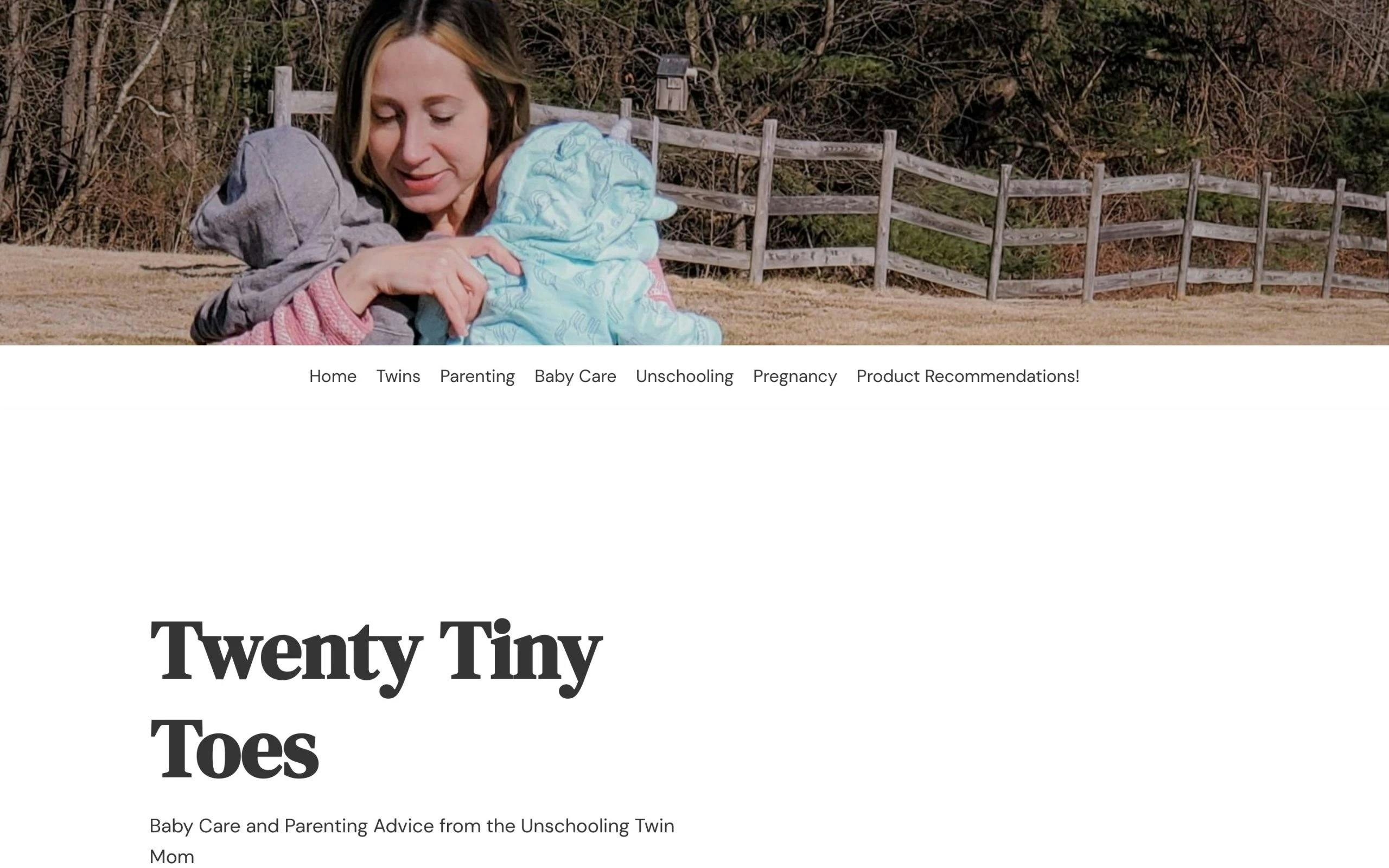 Twenty Tiny Toes mom blogs