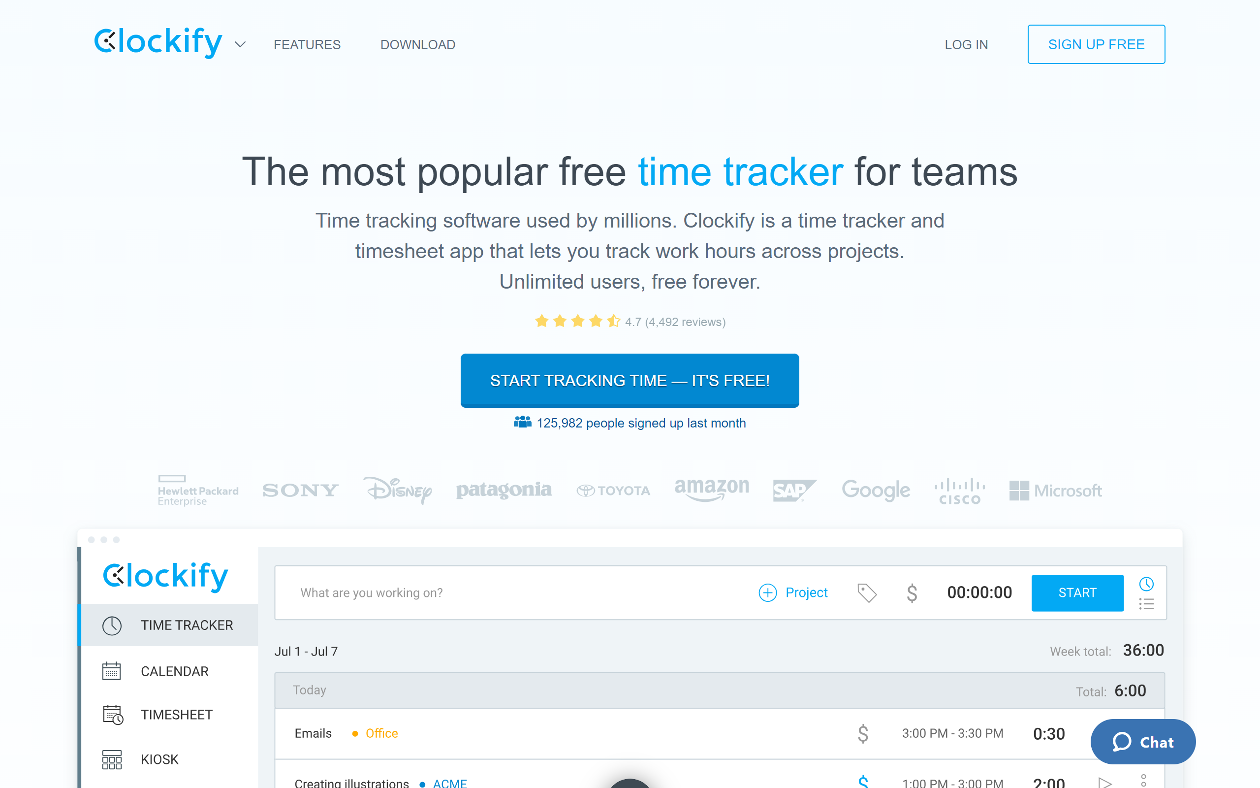 Clockify time tracking tool