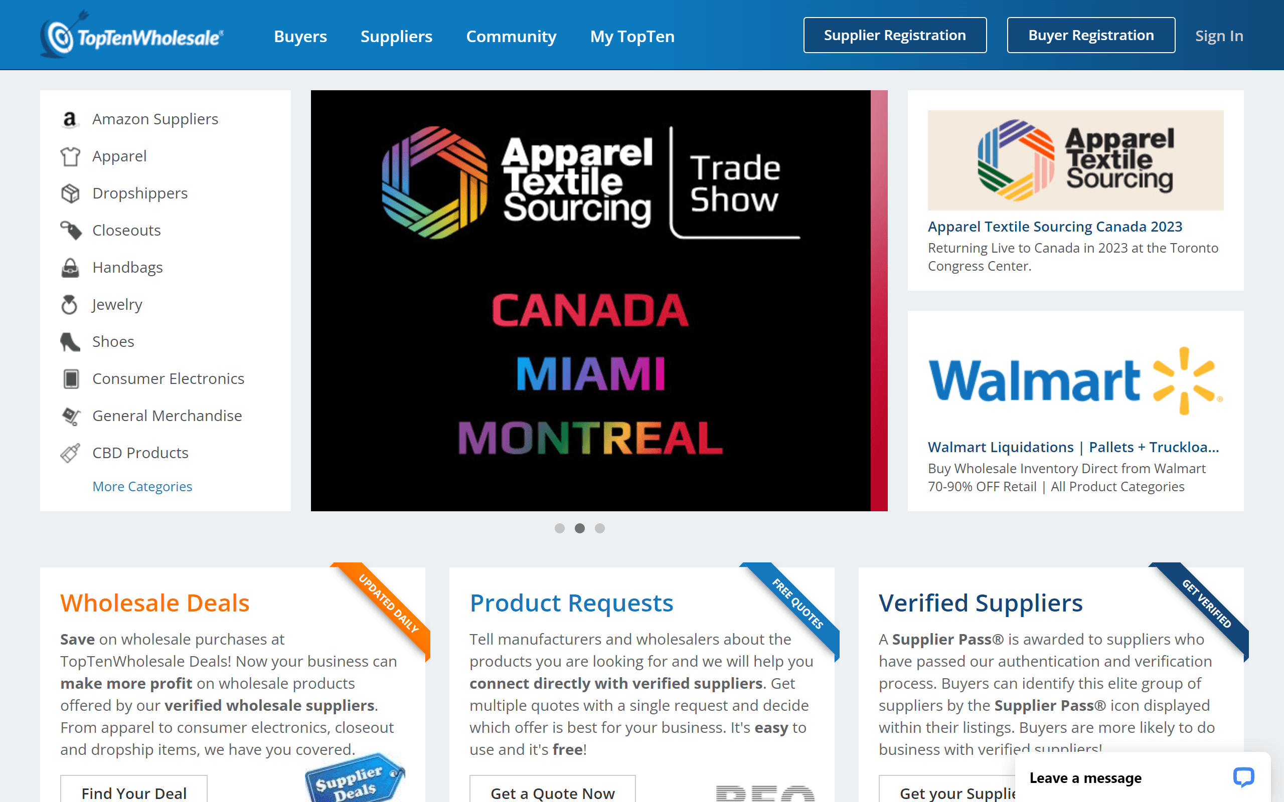 TopTenWholesale Wholesale Website