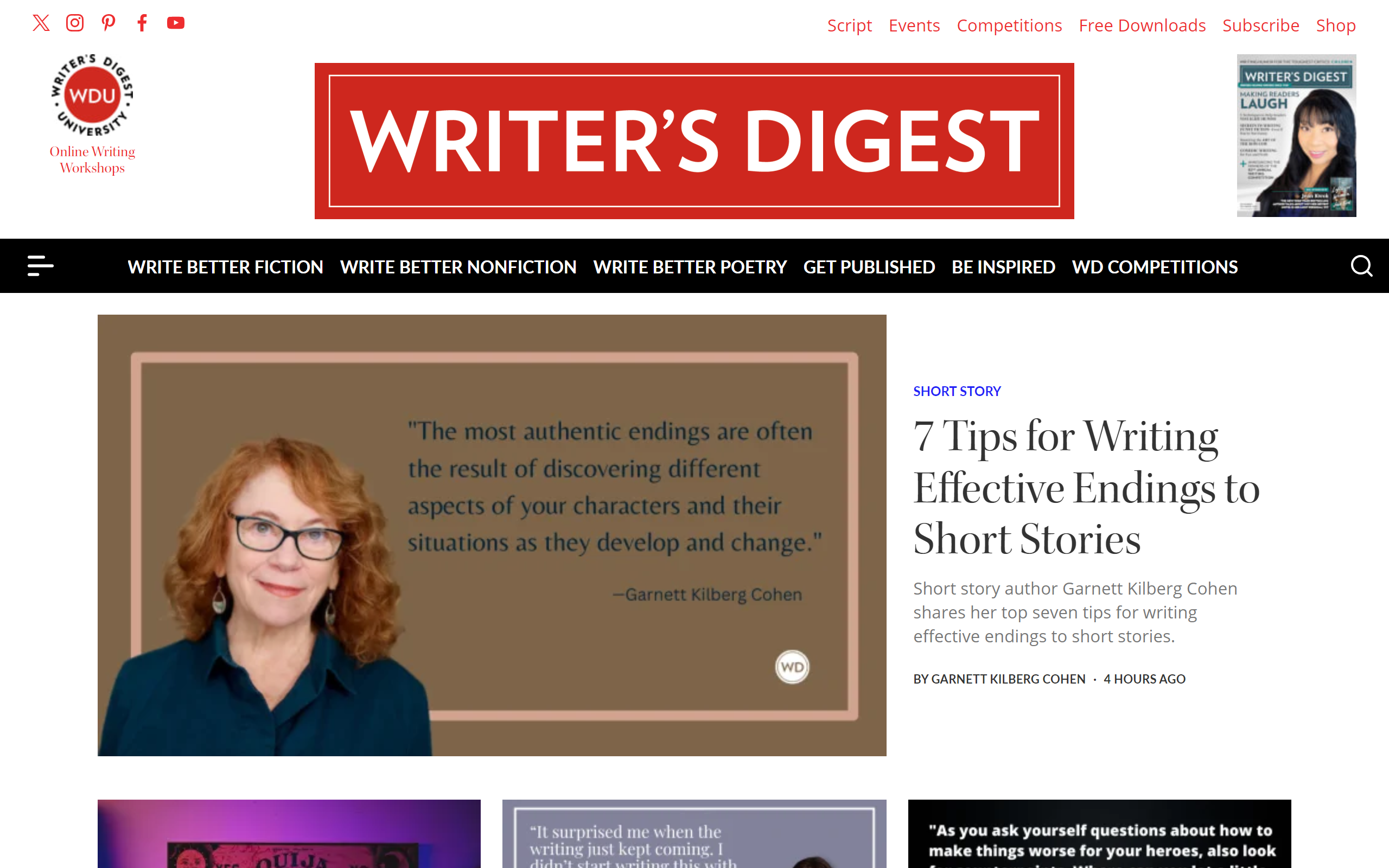  Writer’s Digest Websites for Writers