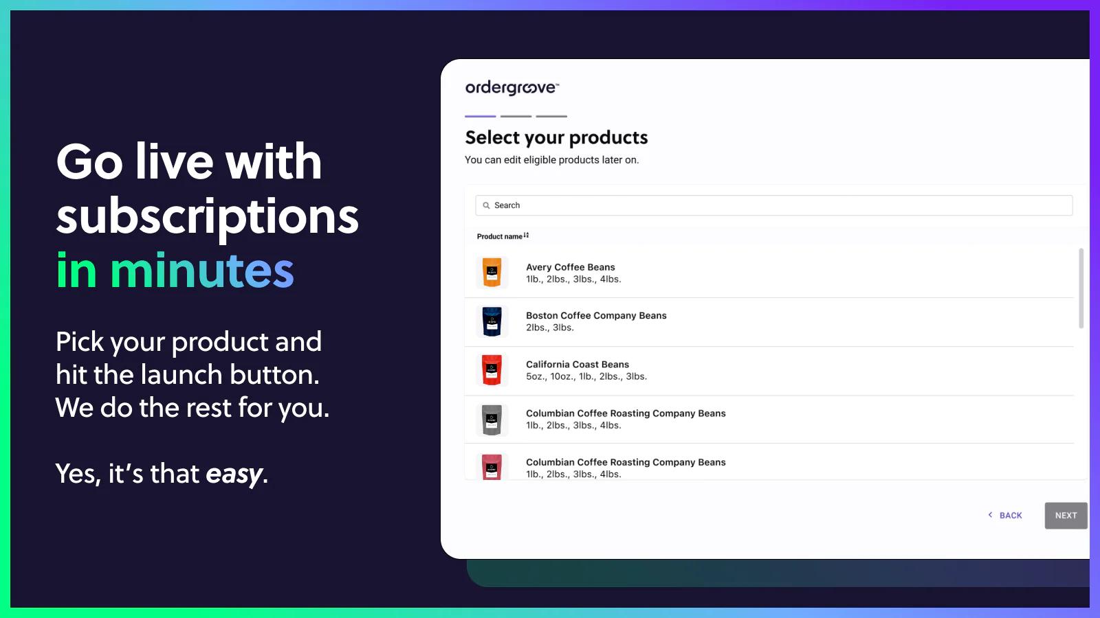 Ordergroove Subscriptions app