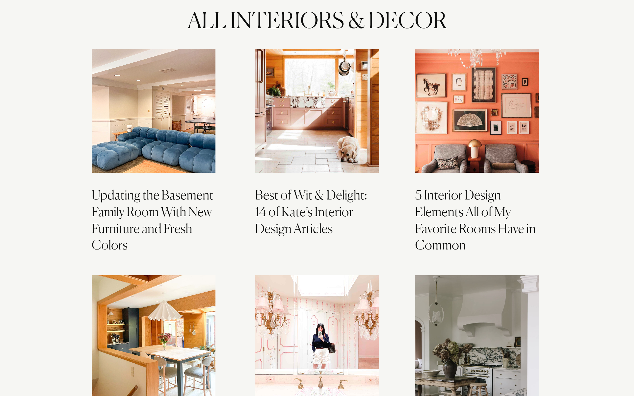 Wit and Delight interior design blog