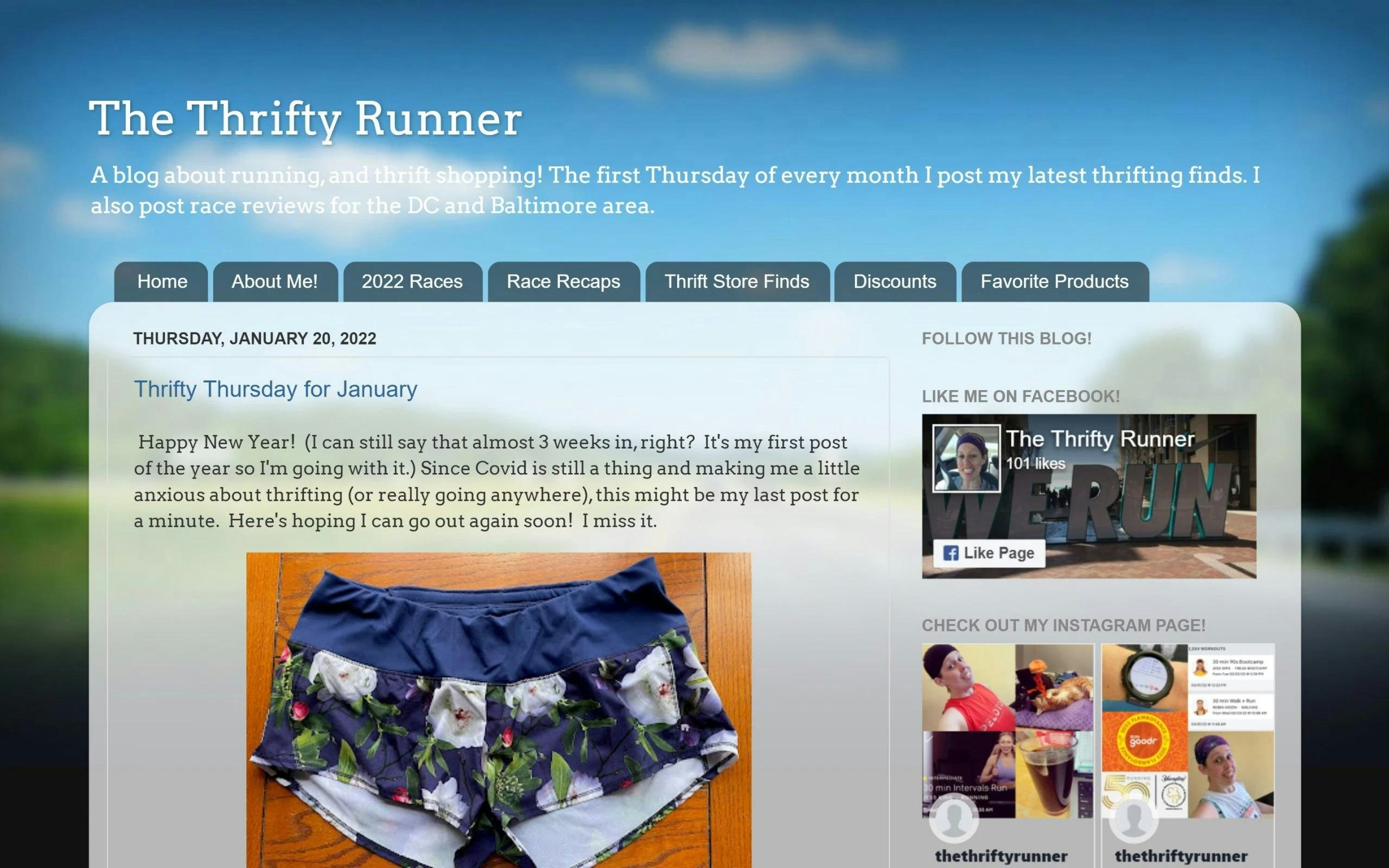 The Thrifty Runner thrift fashion blog