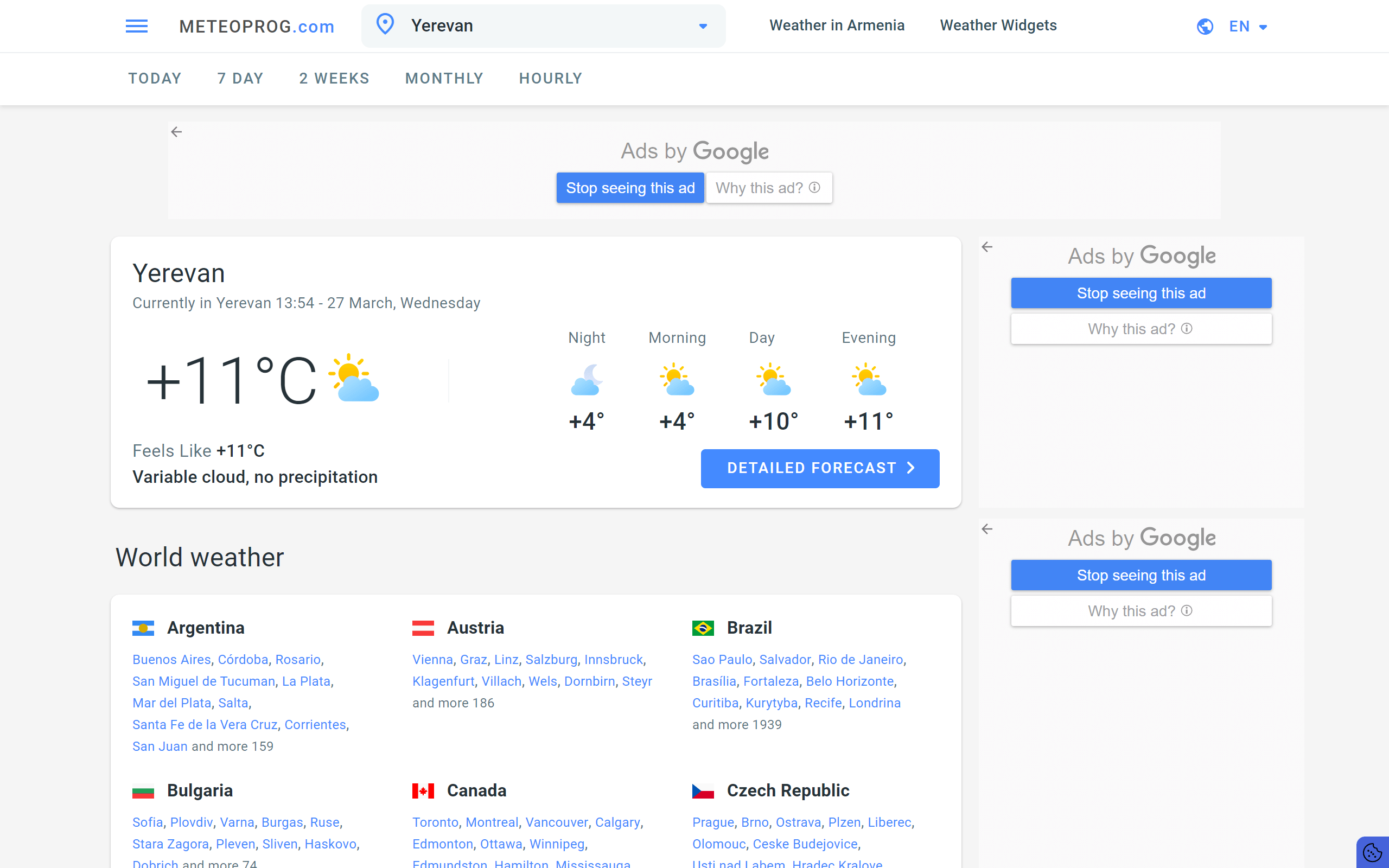 Meteoprog Weather Site