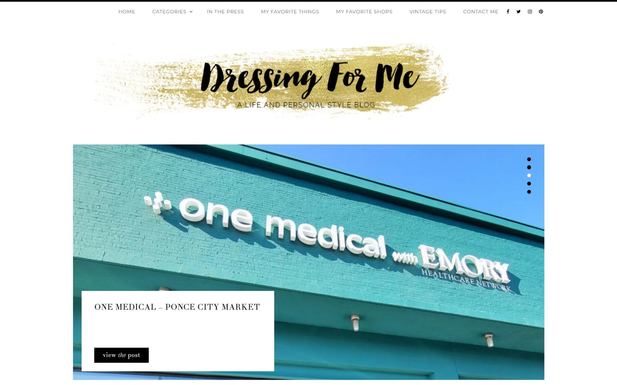 Dressing For Me thrift fashion blog