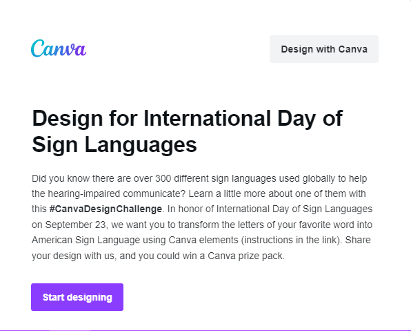 Canva email marketing