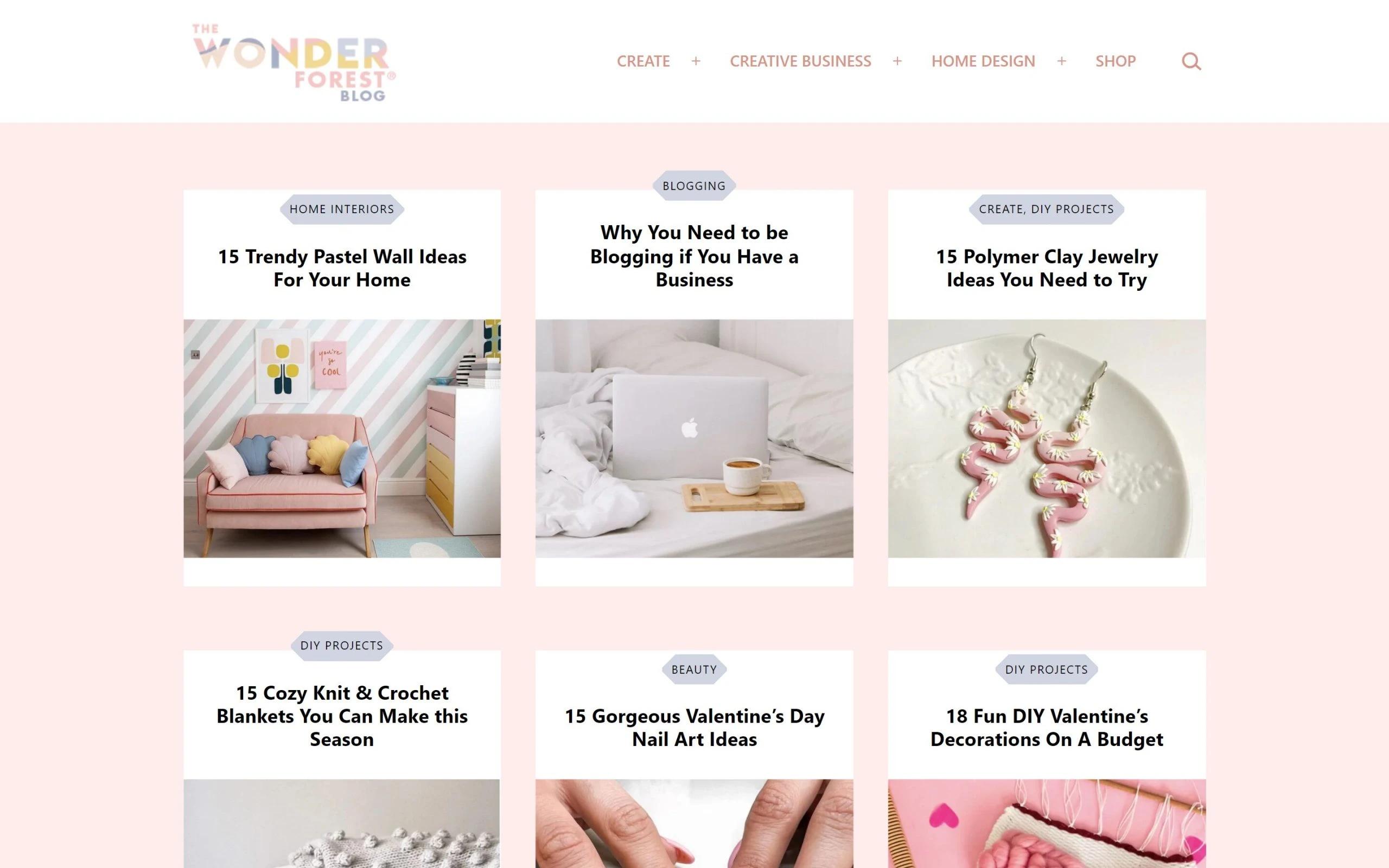 The Wonder Forest blog for women